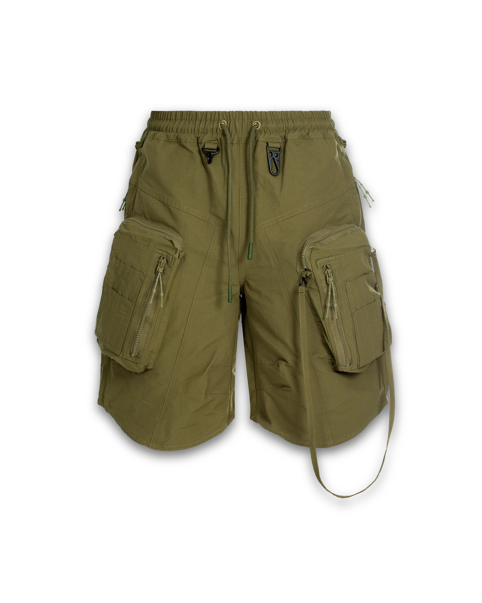 'MAONE' cargo shorts, green