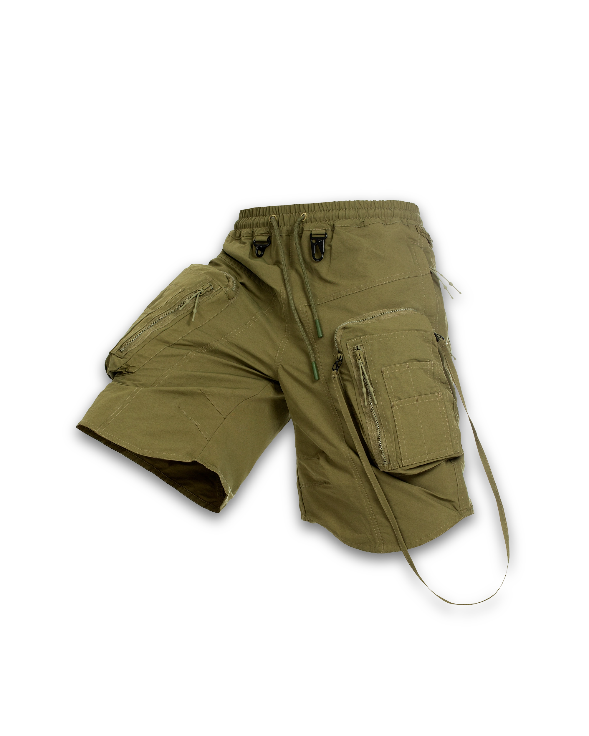 'MAONE' cargo shorts, green