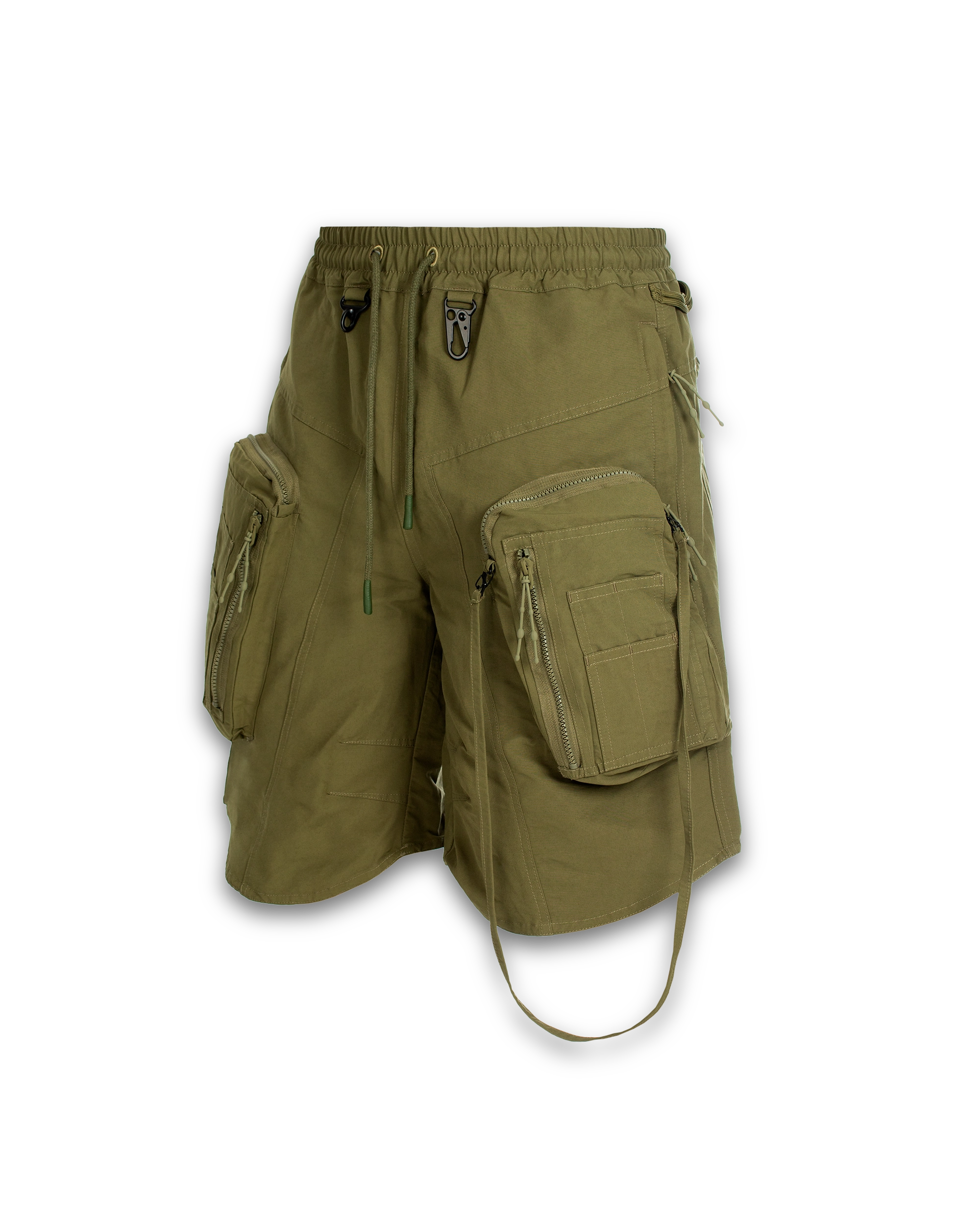 'MAONE' cargo shorts, green