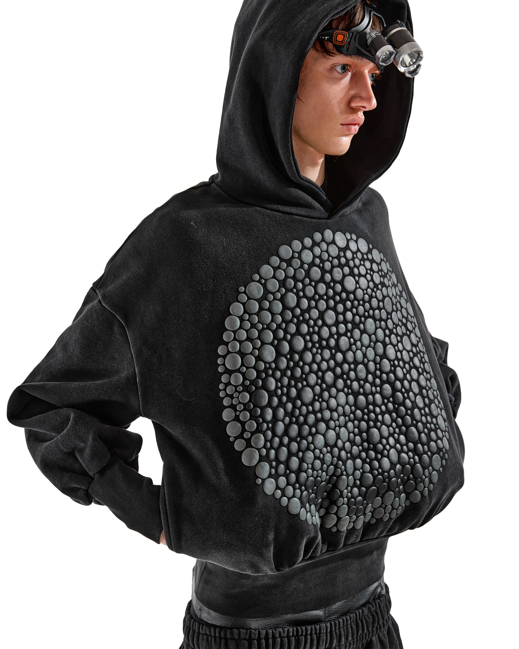 'EYECHE' Puff hoodie
