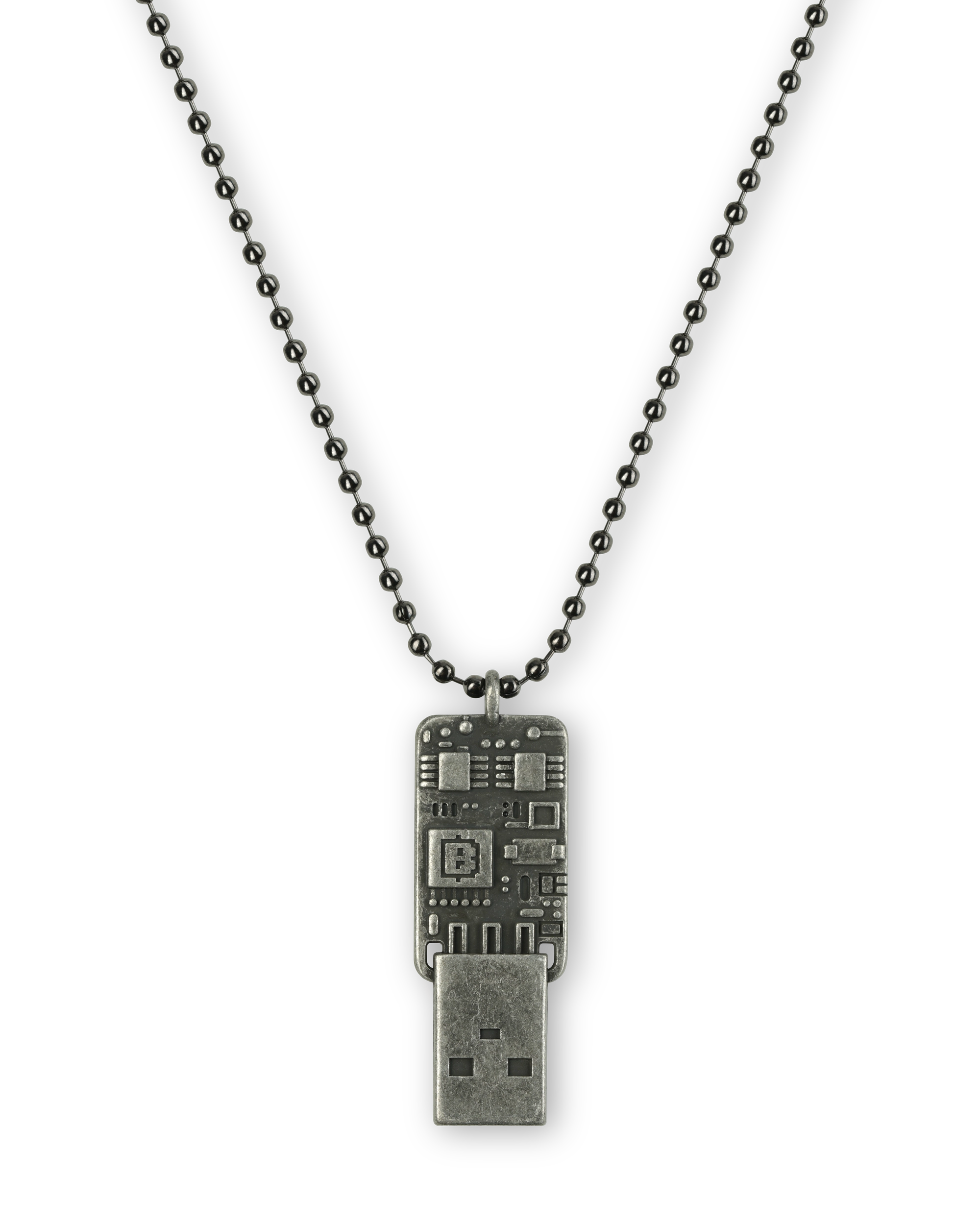 'BLUM' flash necklace