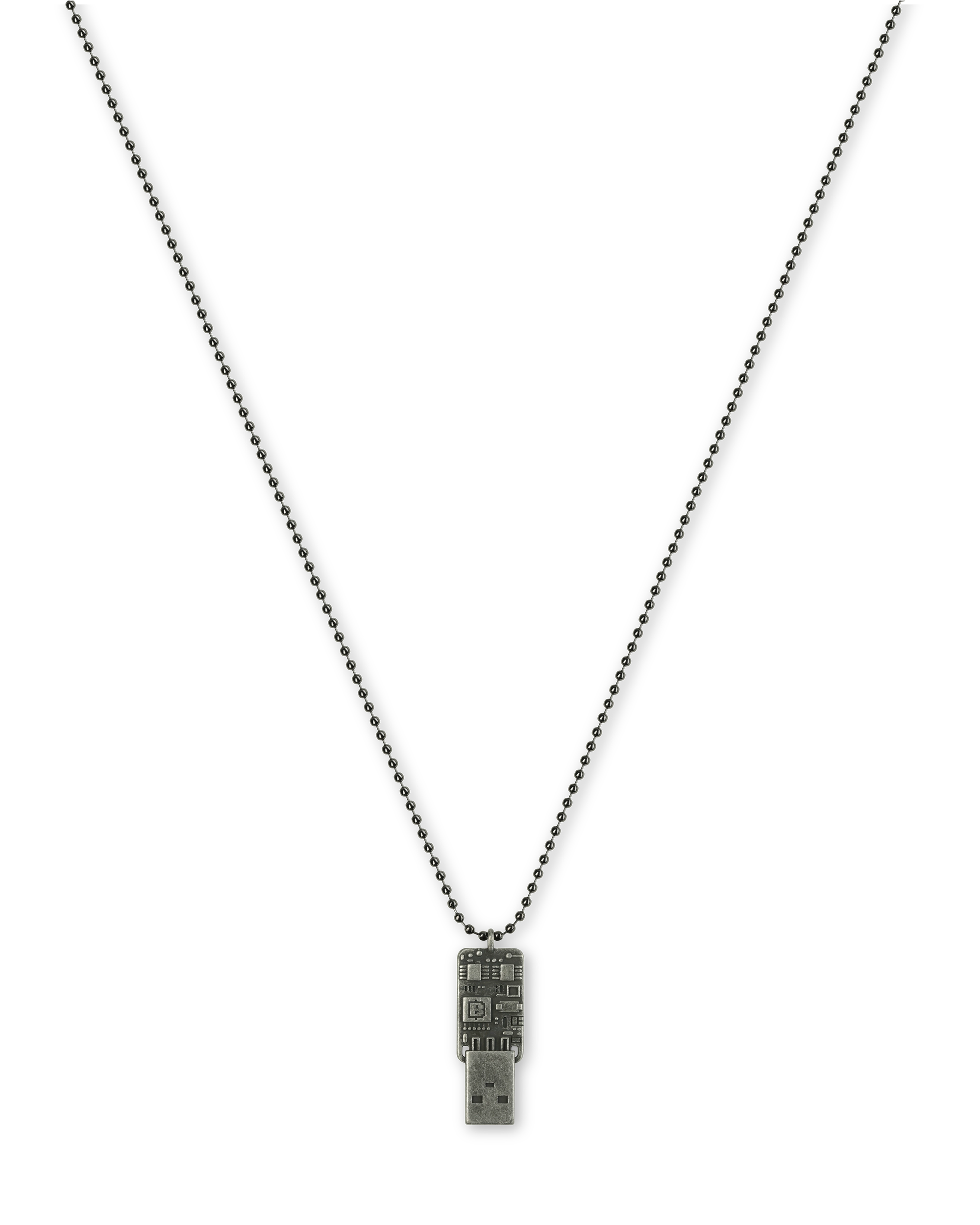 'BLUM' flash necklace