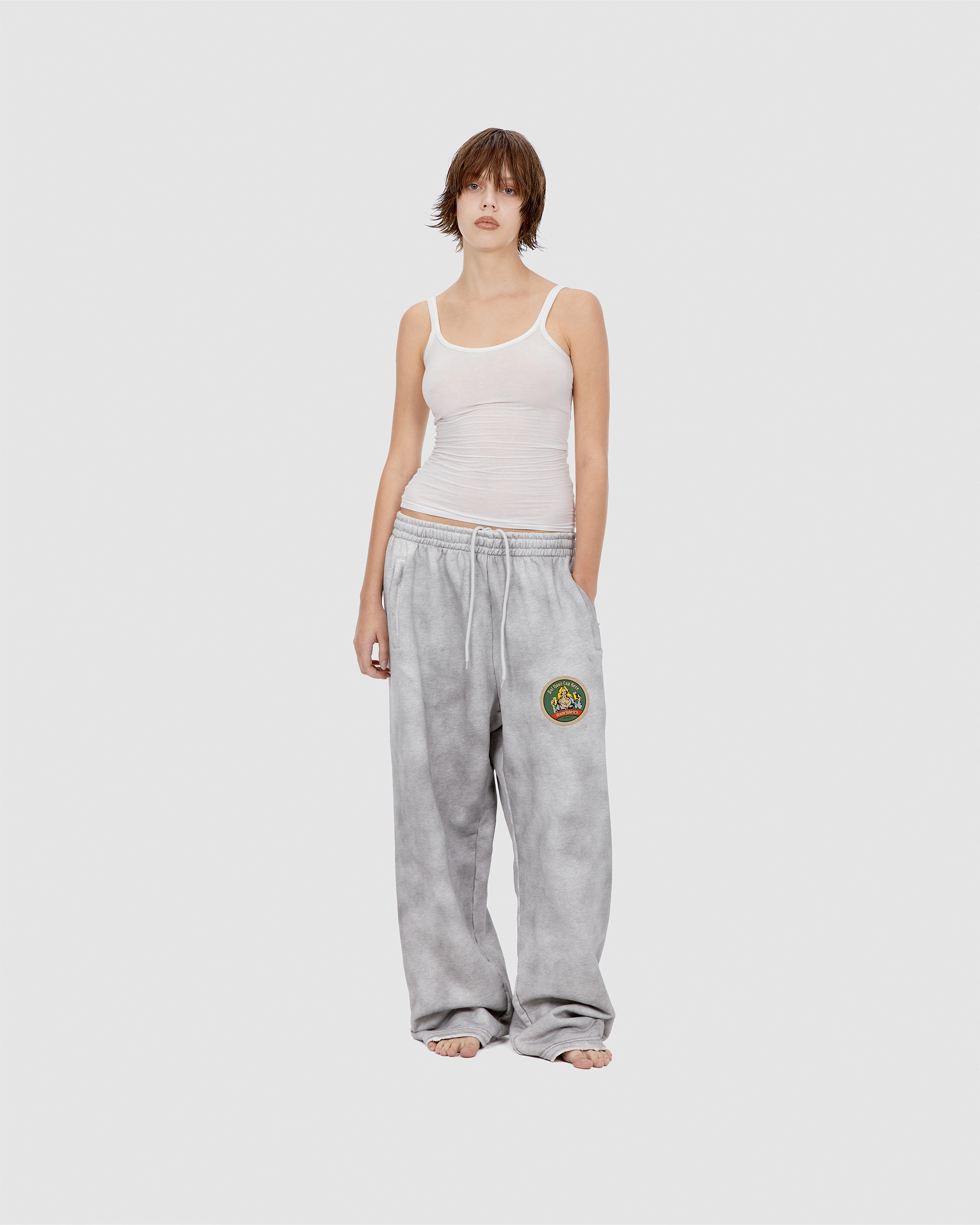 'BIERDECKEL' sweatpants, grey