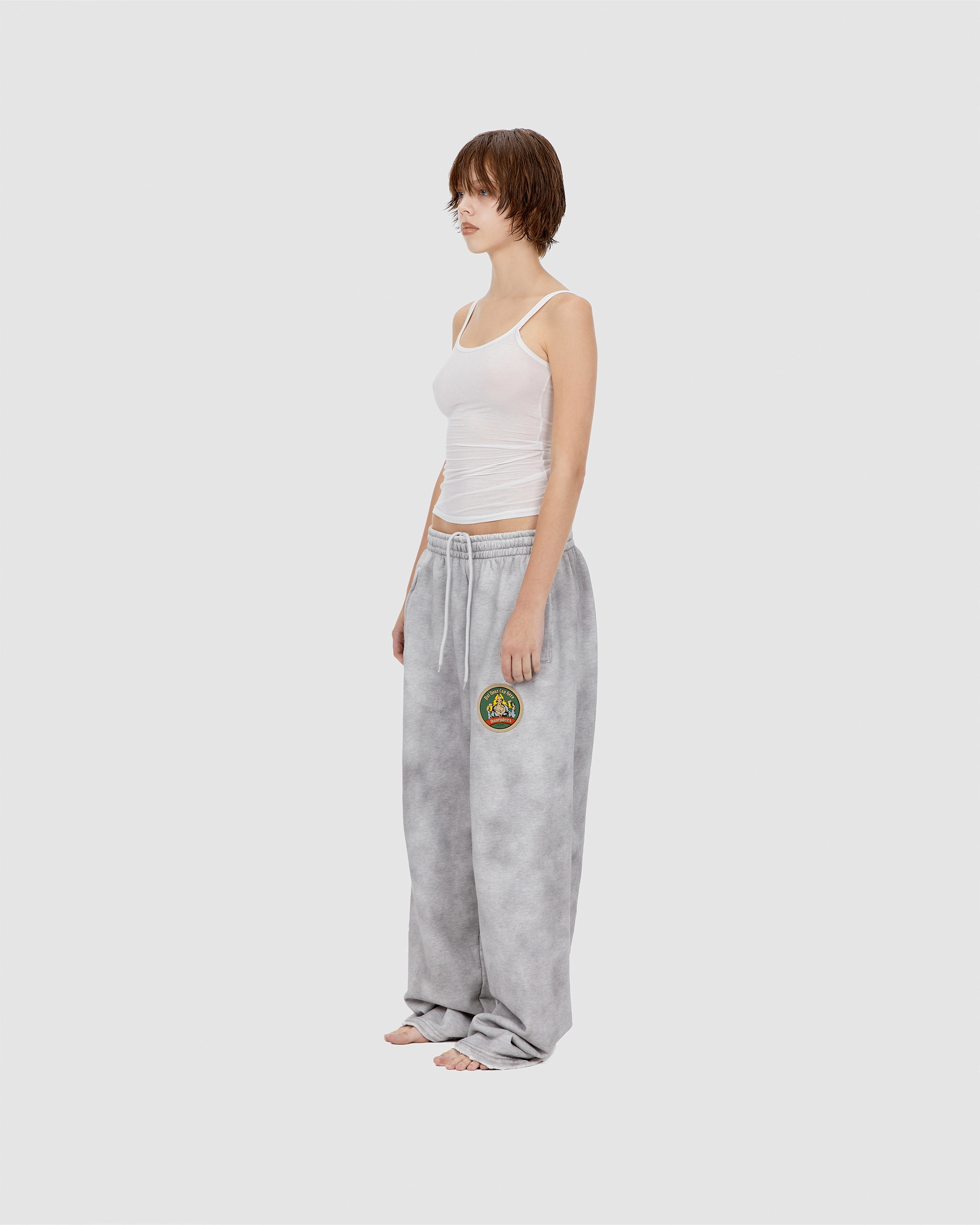 'BIERDECKEL' sweatpants, grey