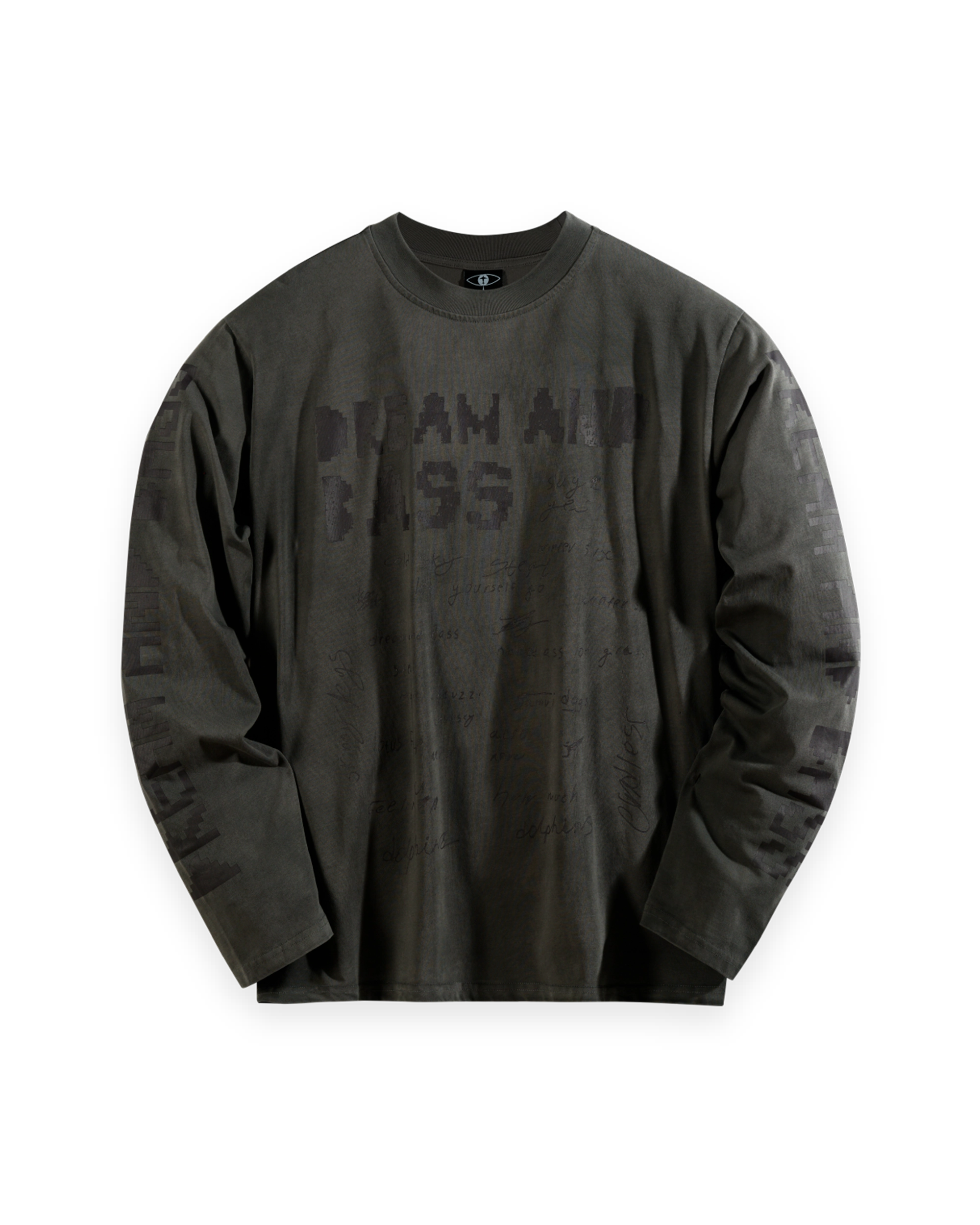 ‘DNB PEN’ long sleeve, grey 