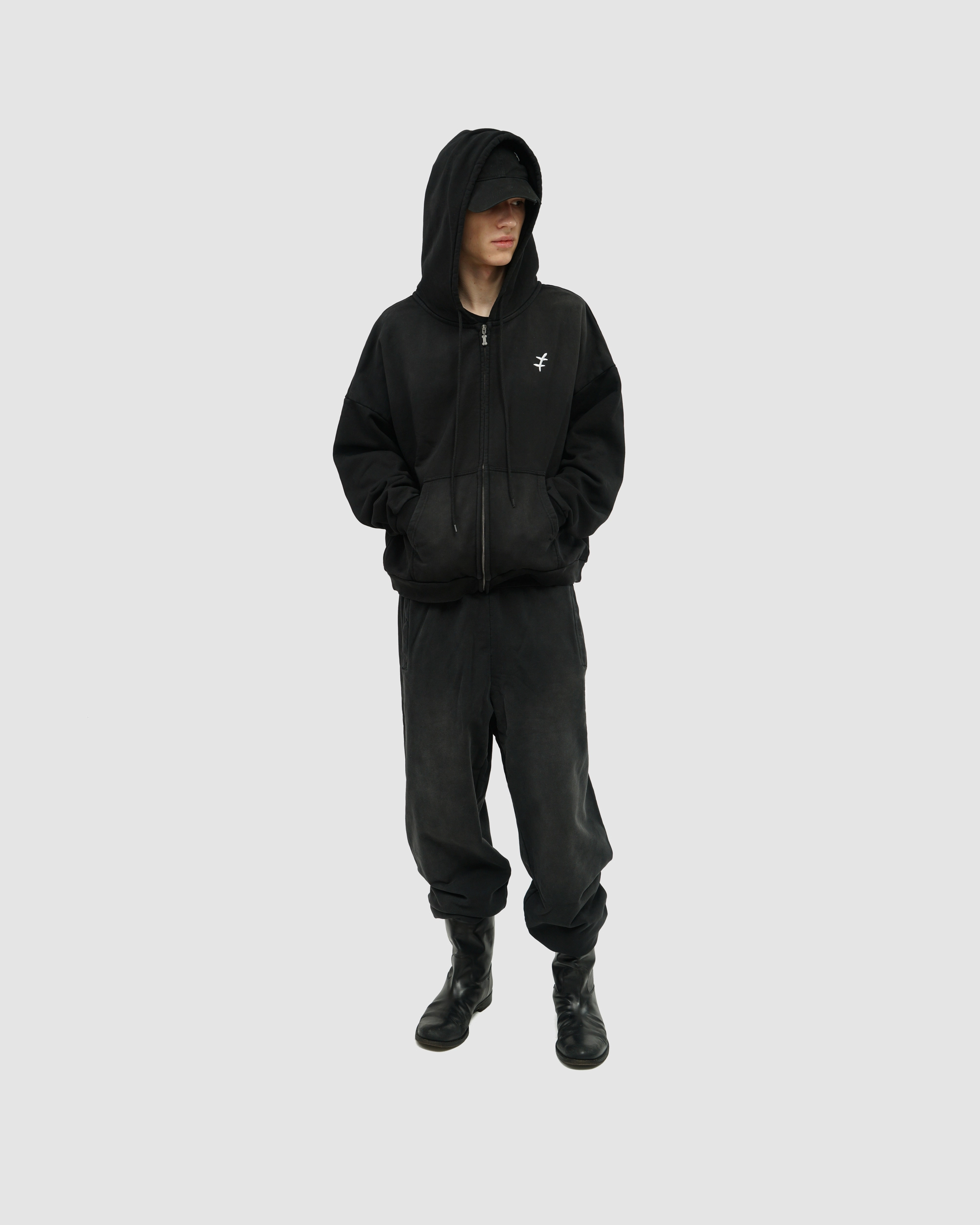 'DOGS' zip-hoodie