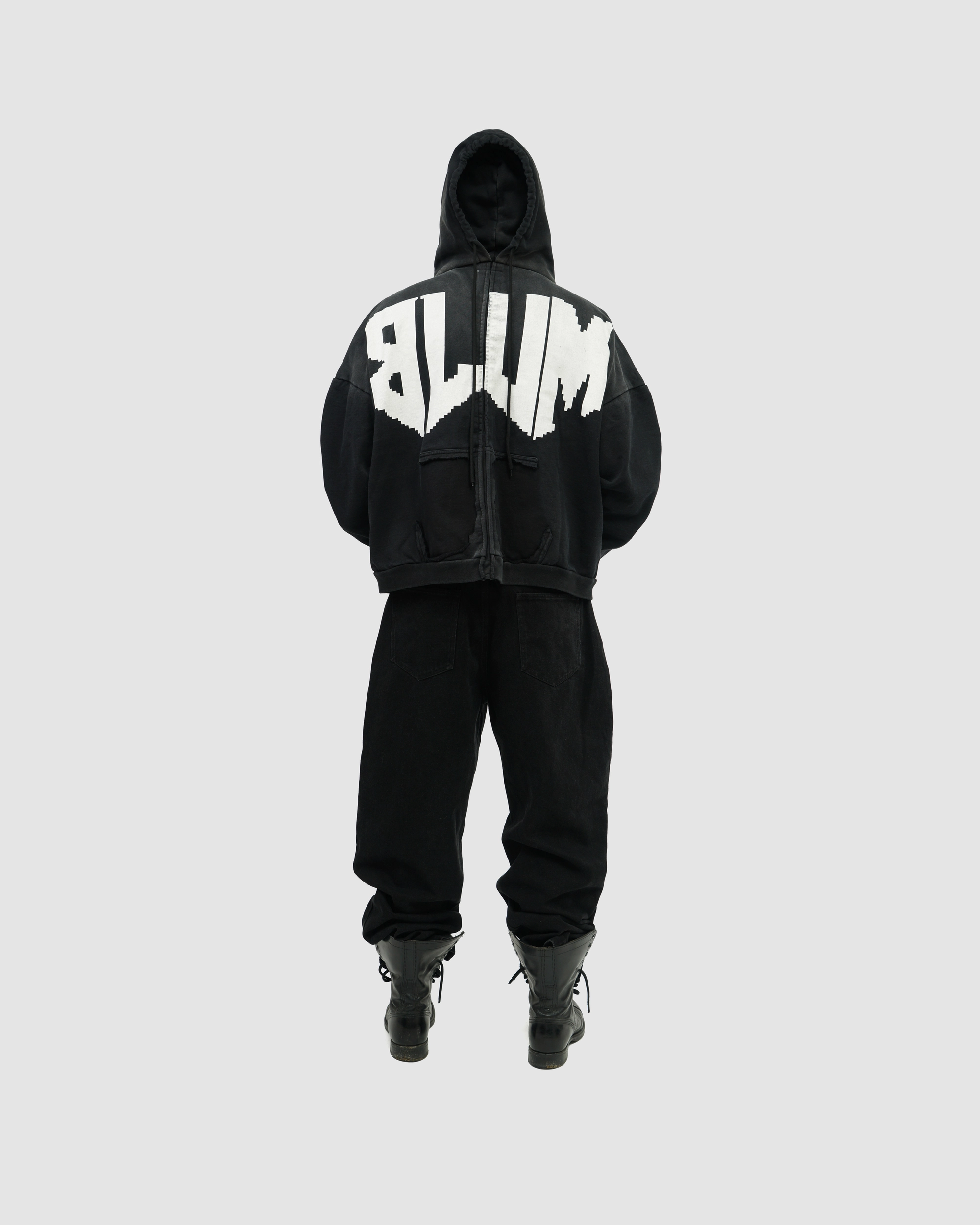 'BLUM' anon zip-hoodie