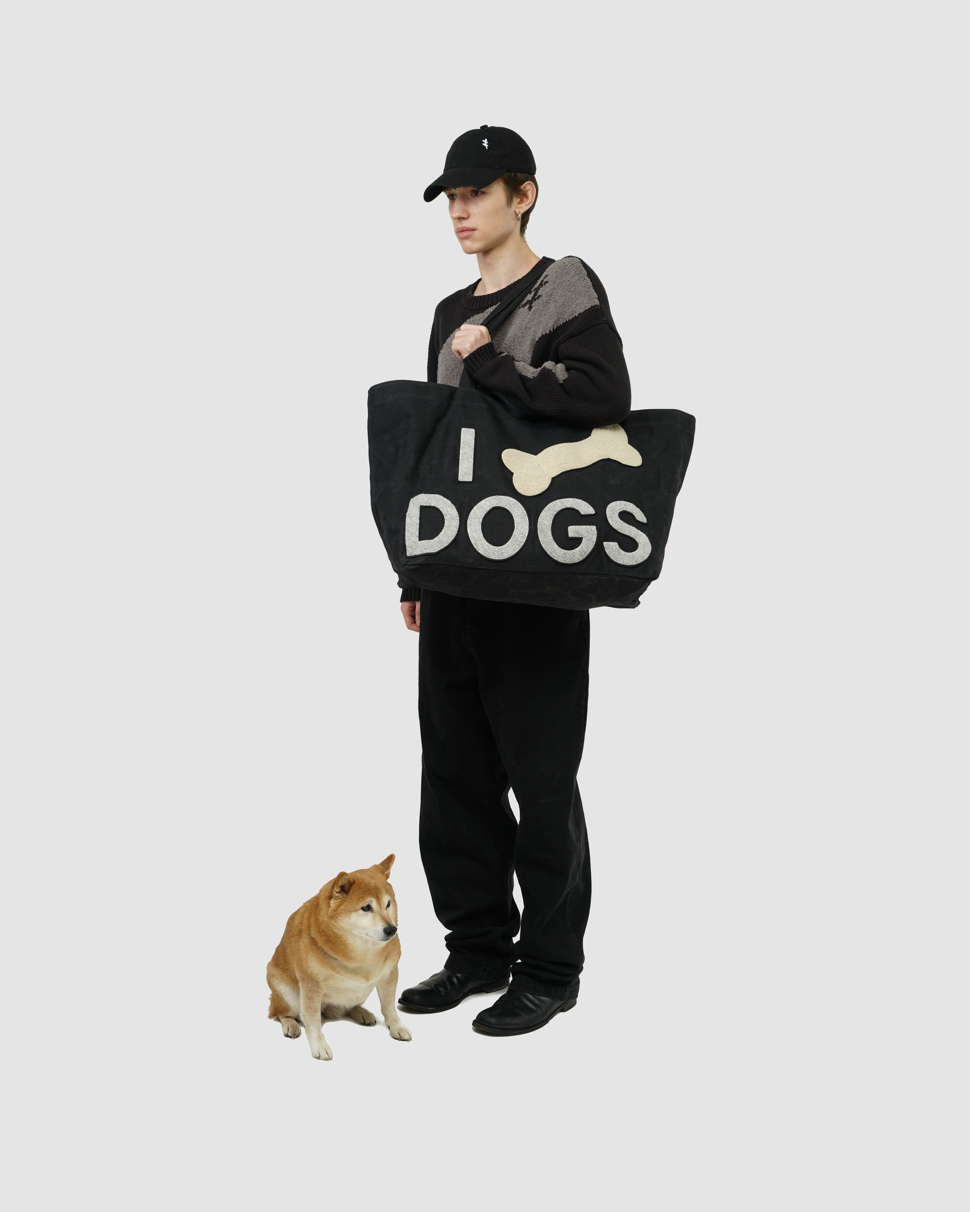 'DOGS' canvas bag