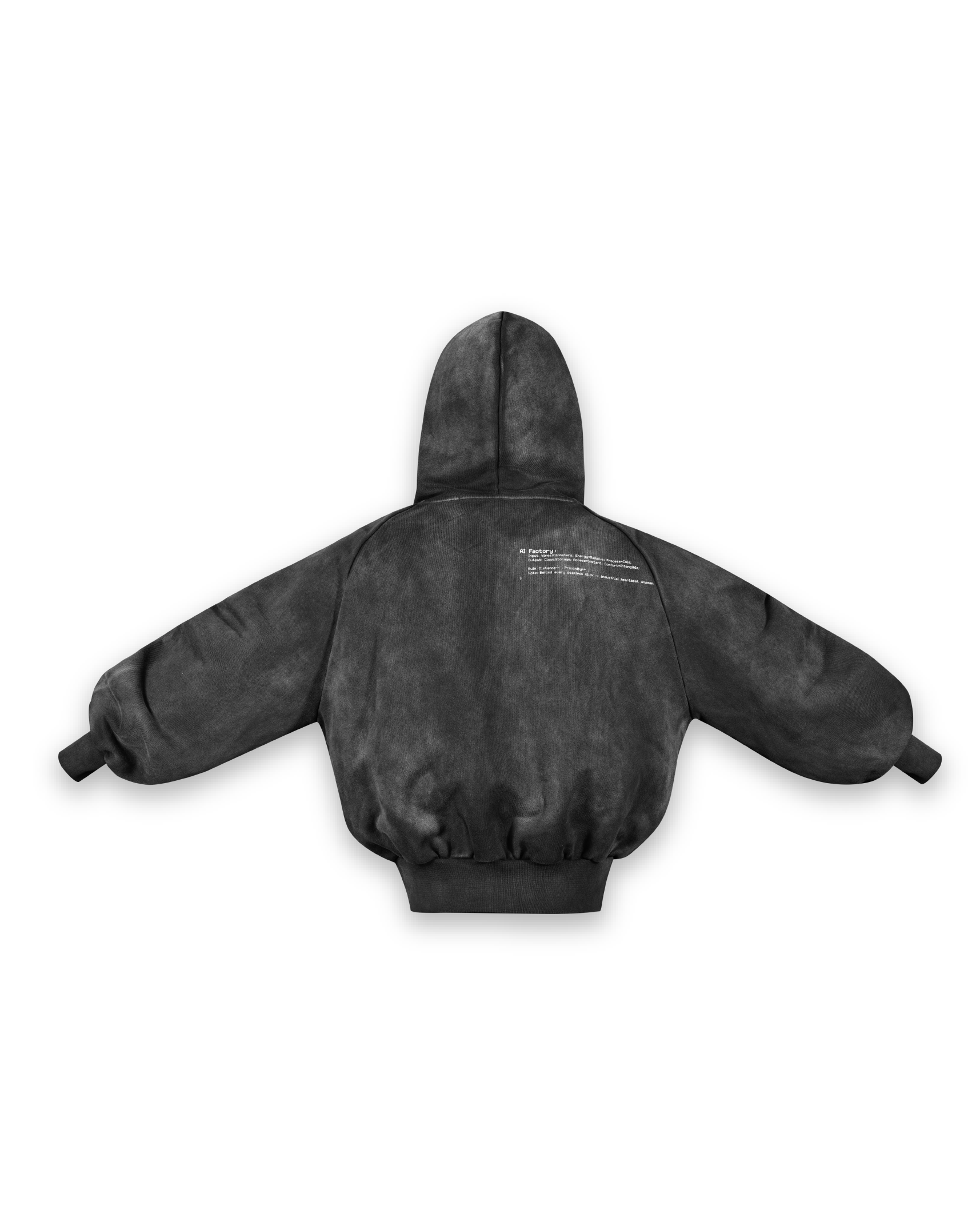 'VINTAGE TECH TEAM' hoodie, black