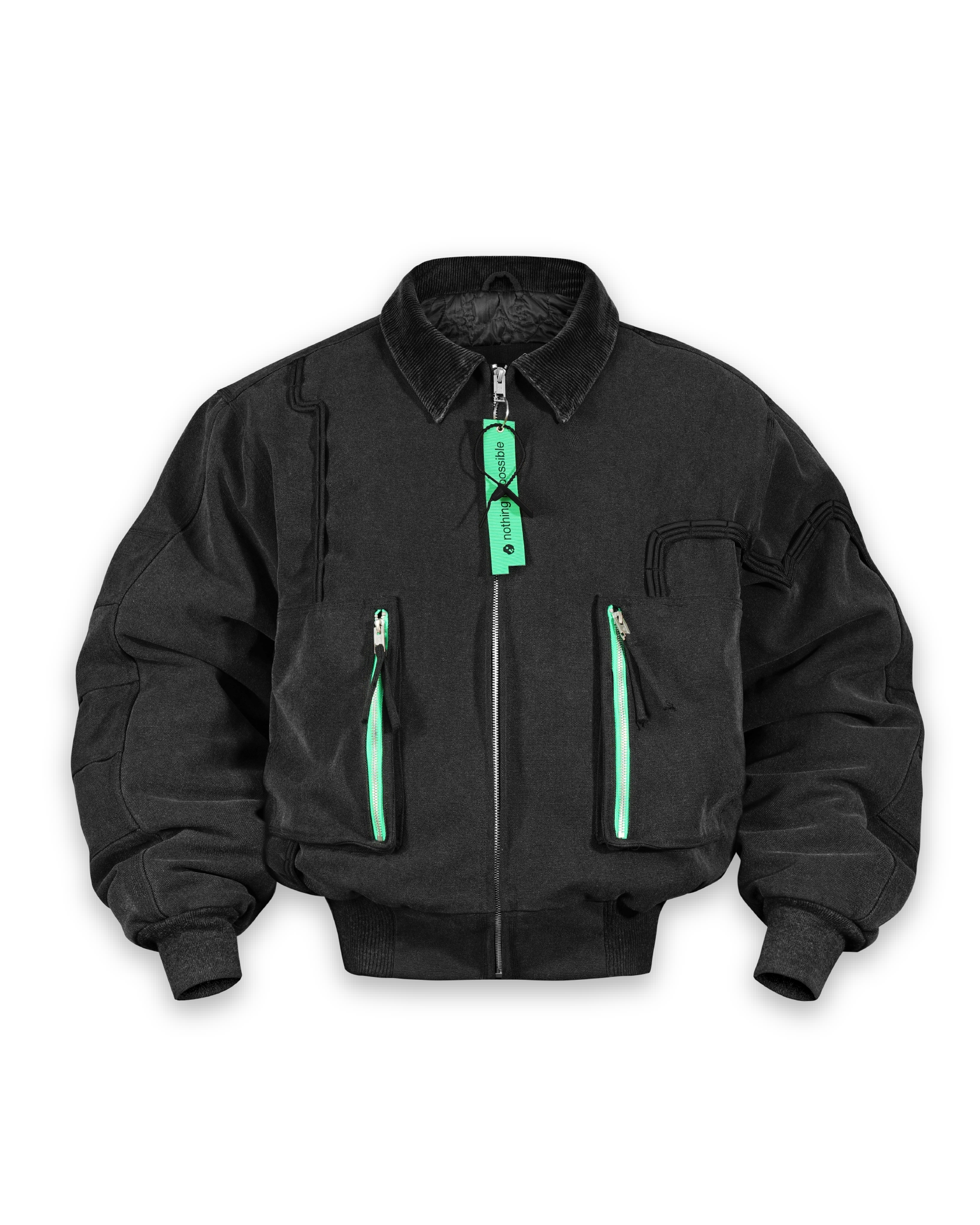 'CLOUD SERVER' work jacket, black