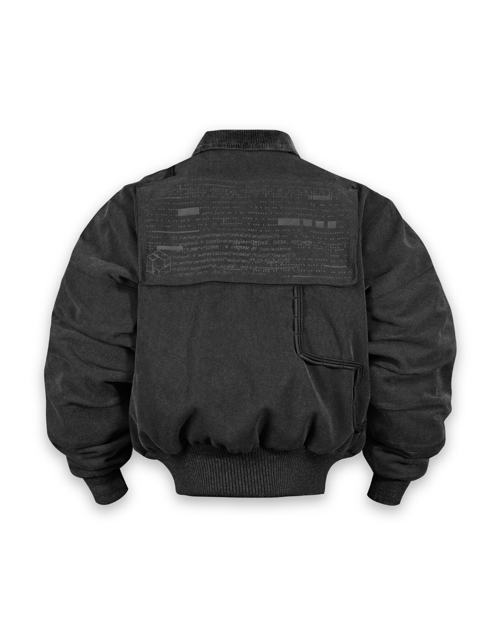 'CLOUD SERVER' work jacket, black