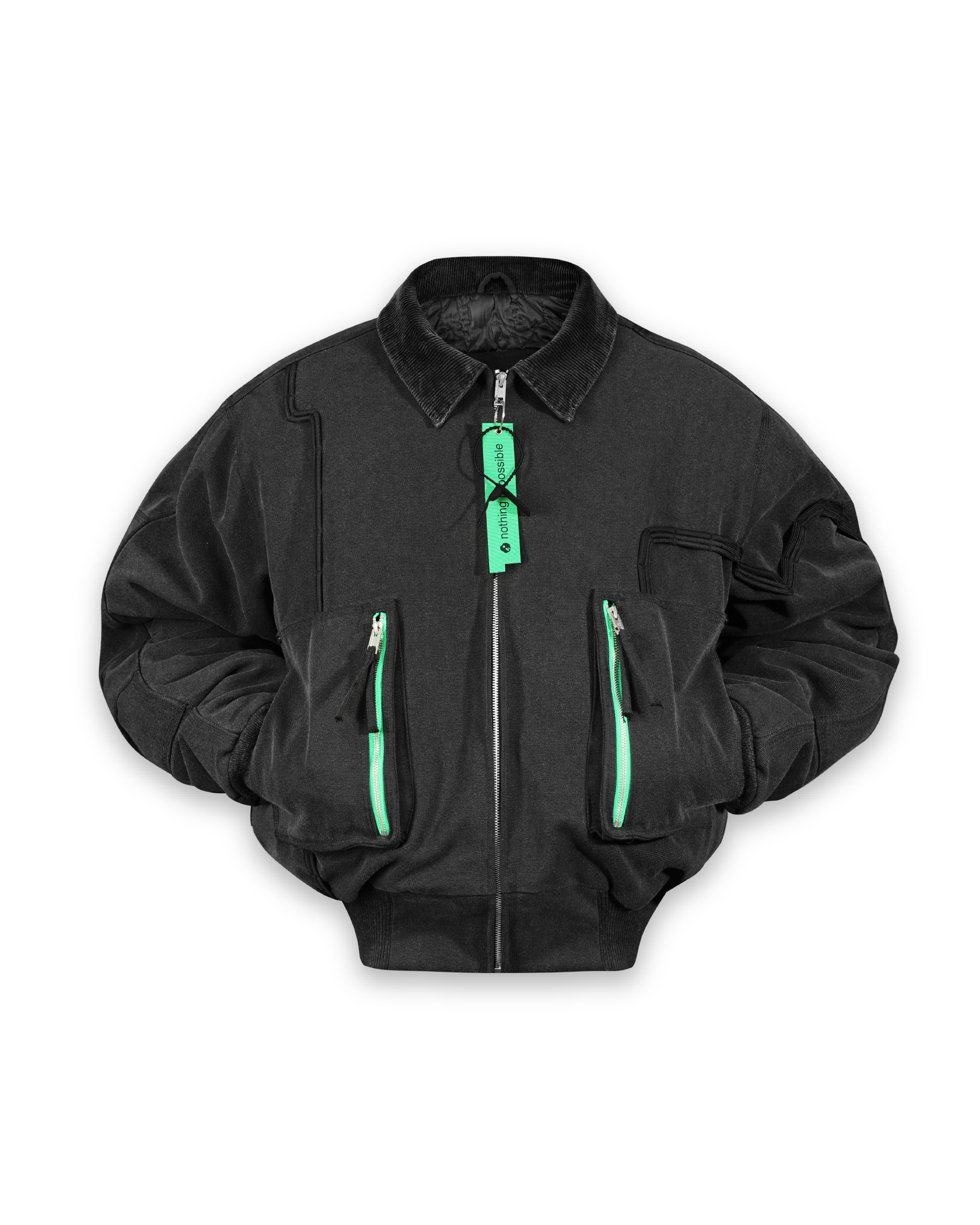 'CLOUD SERVER' work jacket, black