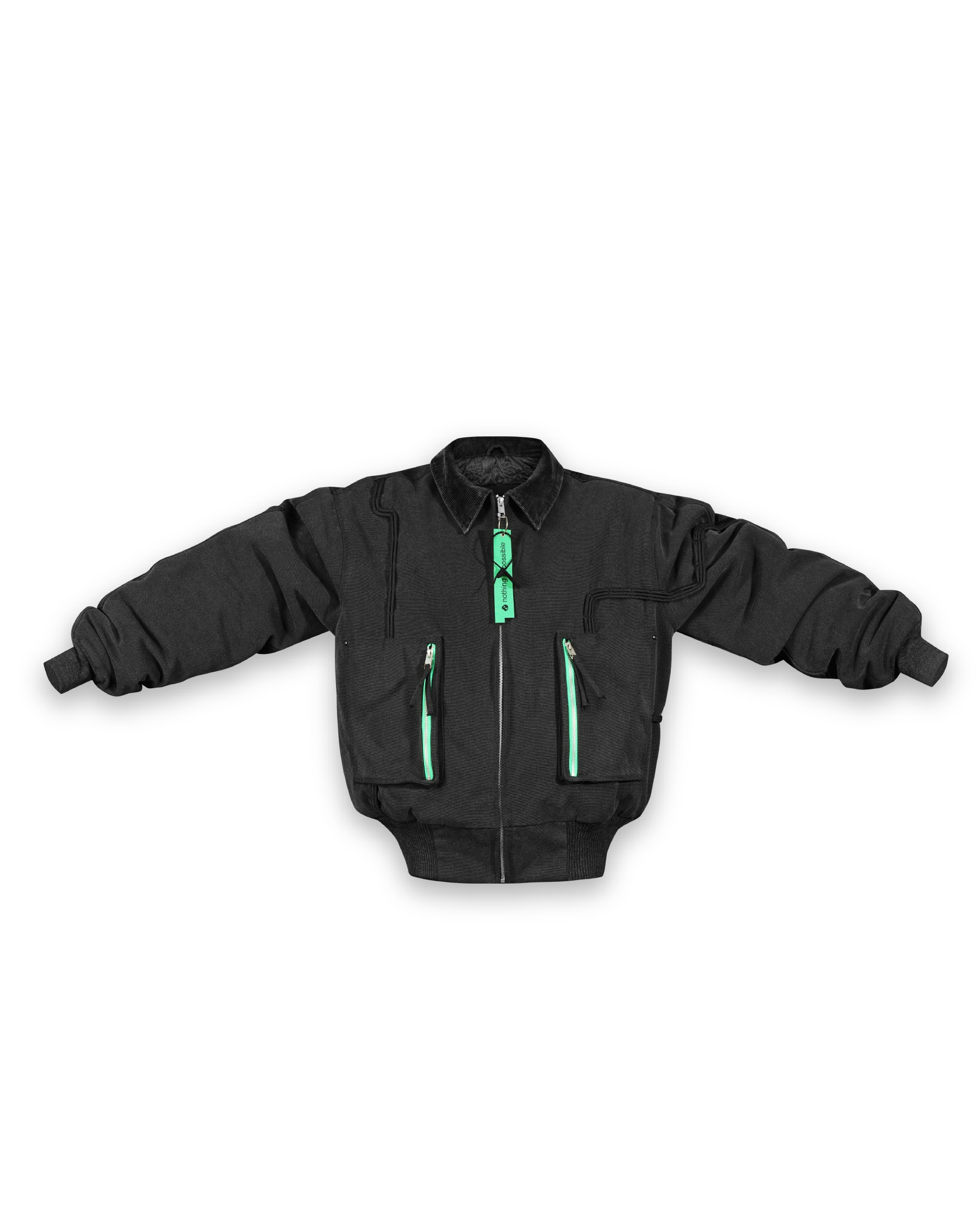 'CLOUD SERVER' work jacket, black