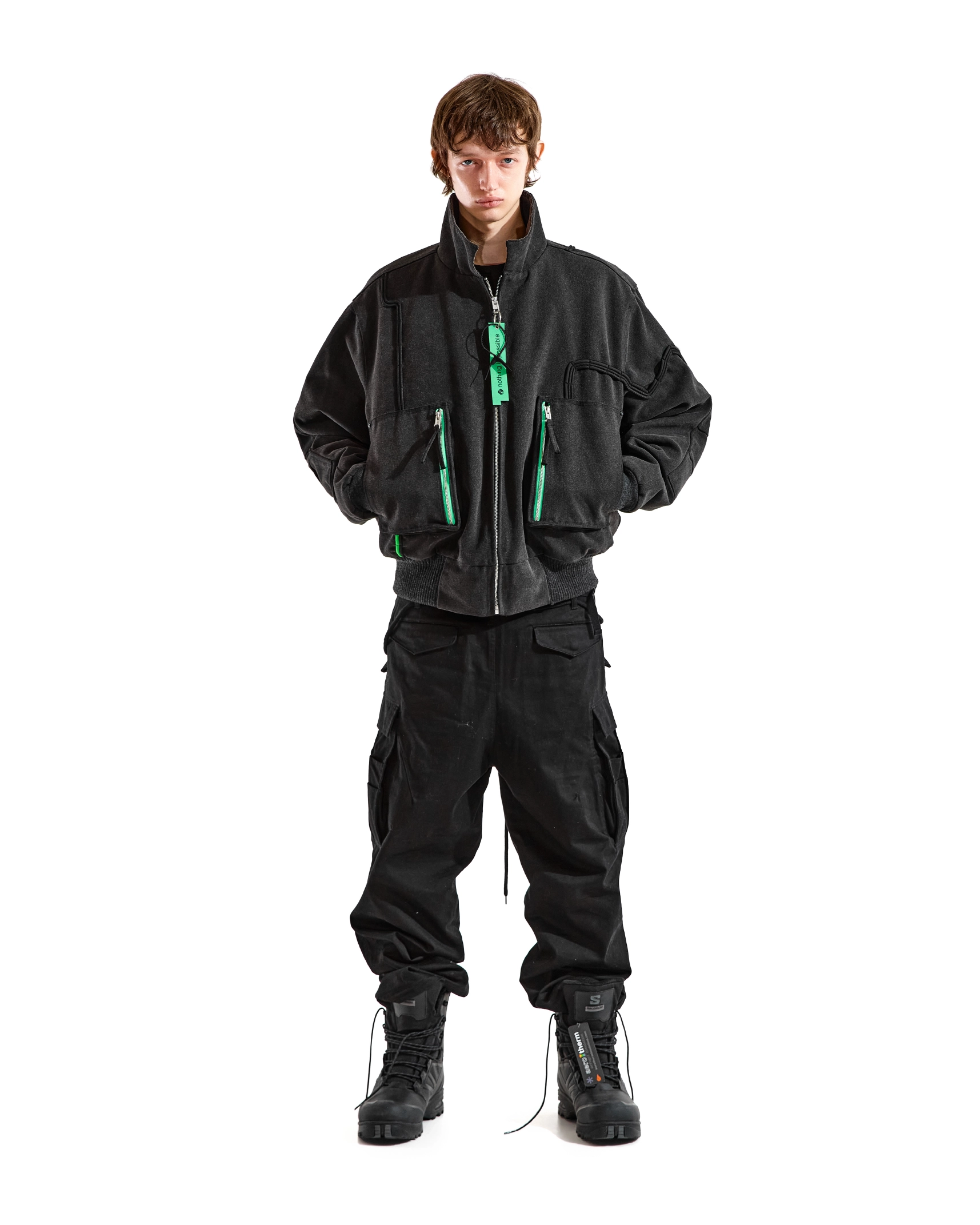 'CLOUD SERVER' work jacket, black