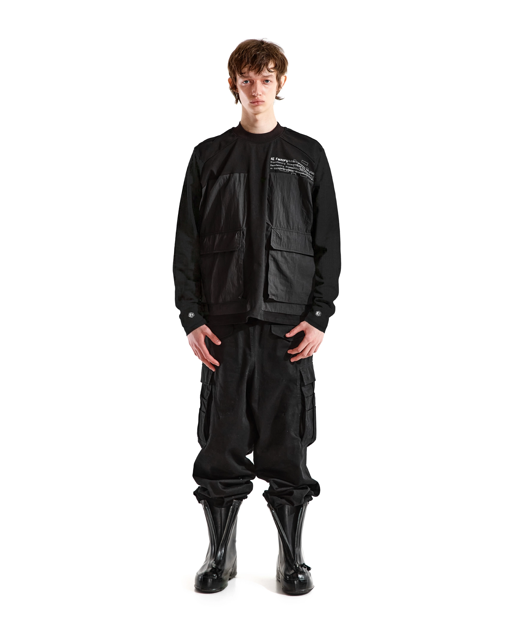 'PERFORMANCE' longsleeve, black