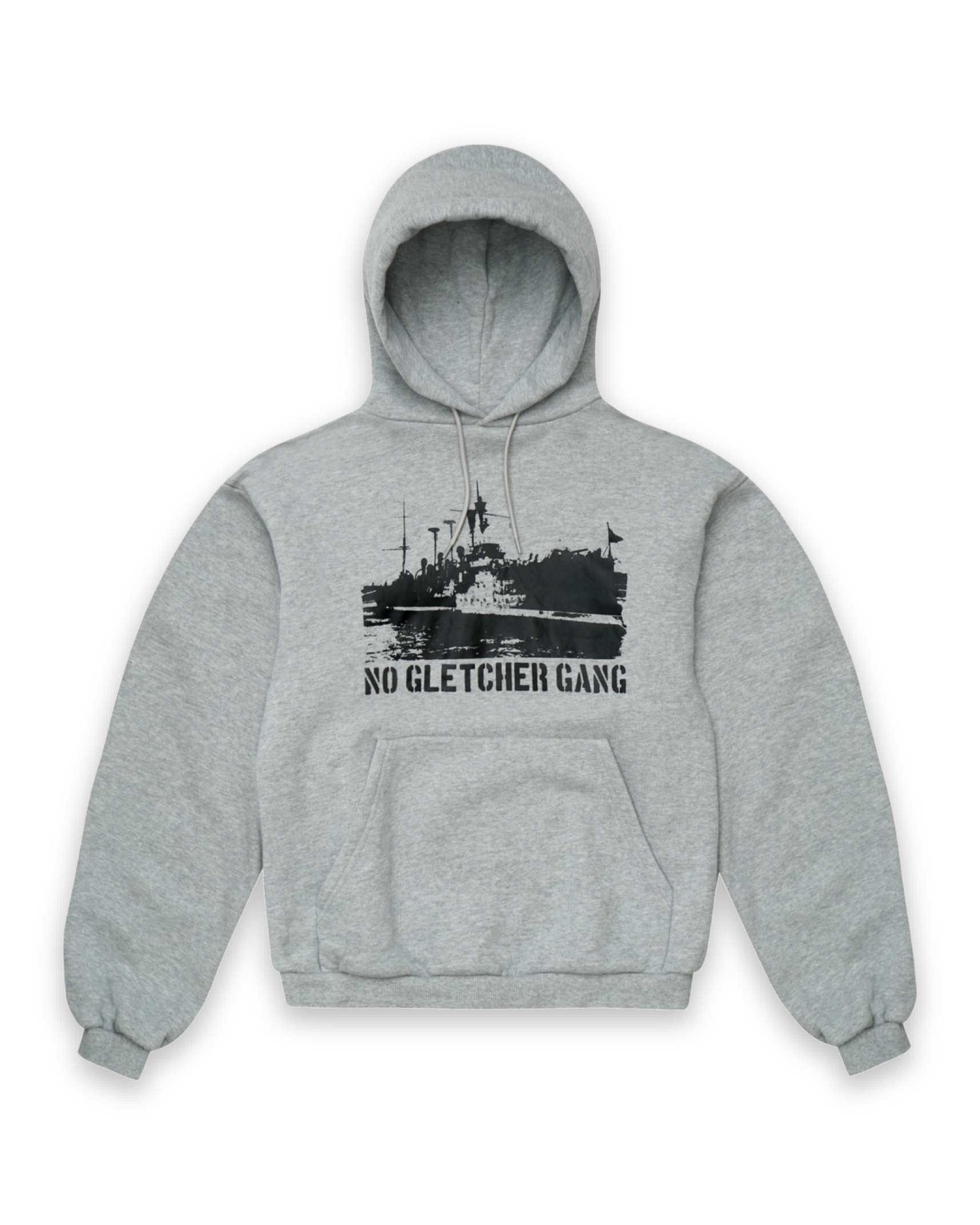 'LOGO' Hoodie, grey melange