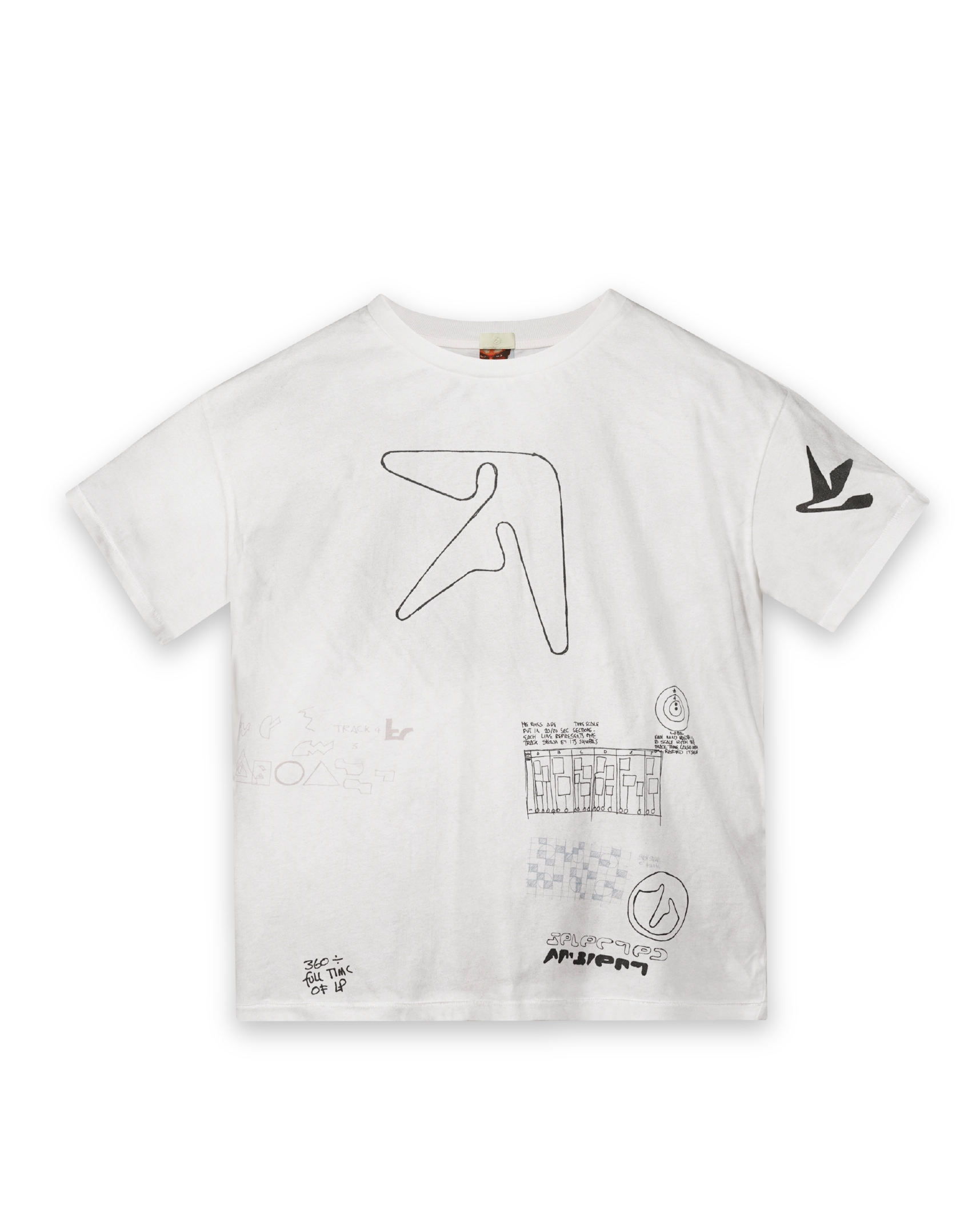 ‘A-SKETCH’ t-shirt, old white