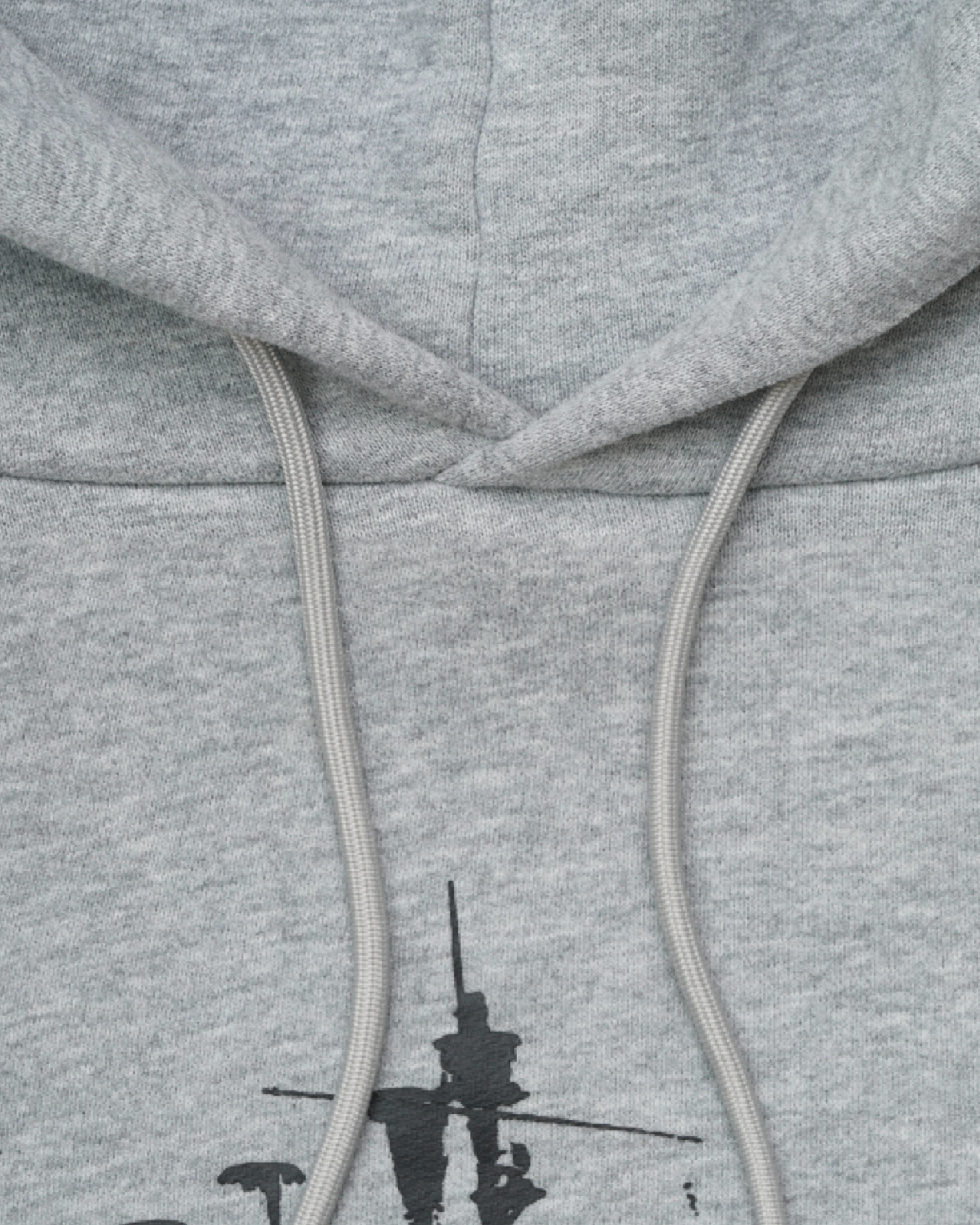 'LOGO' Hoodie, grey melange