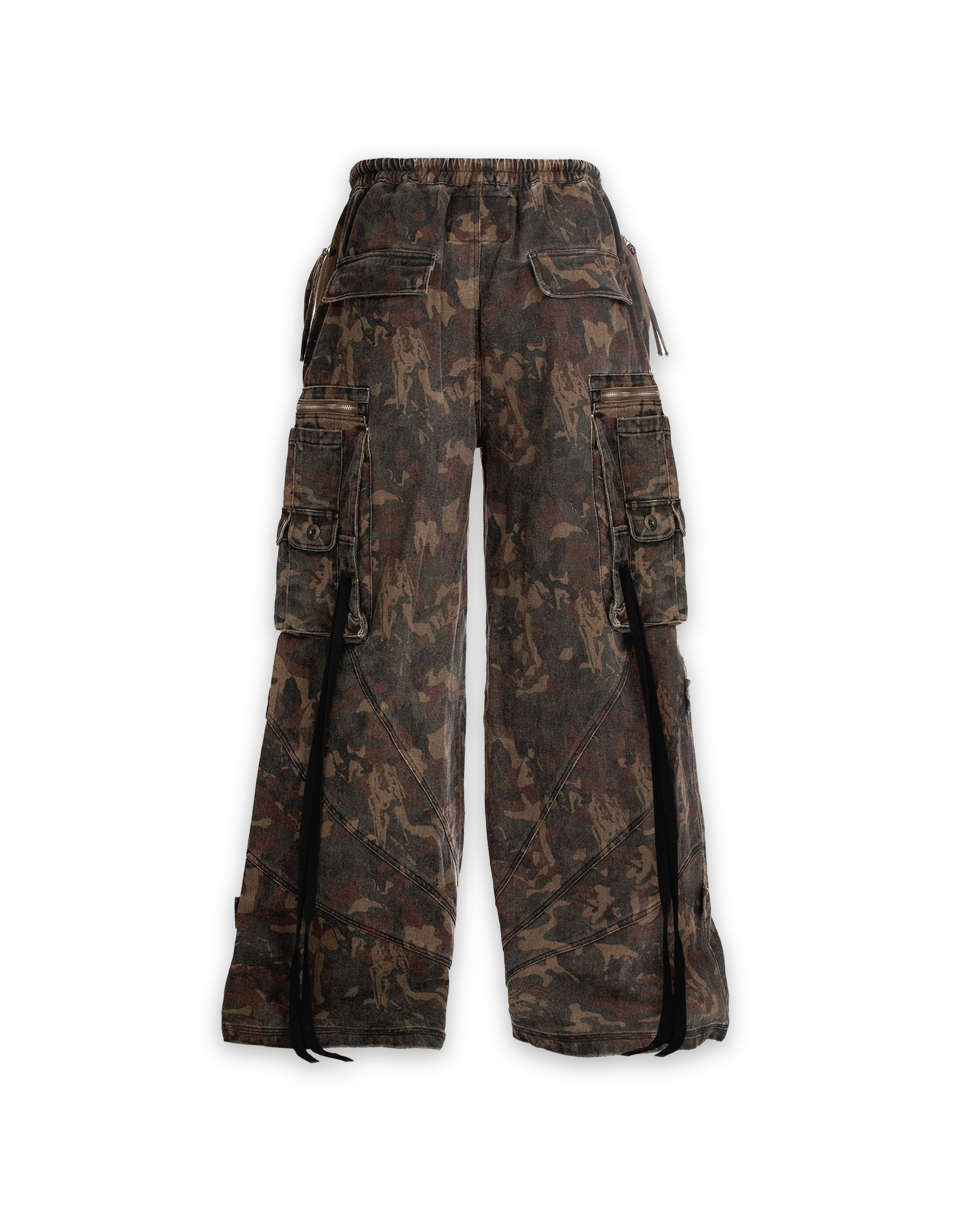 'MULTIP' cargo cumouflage pants, green