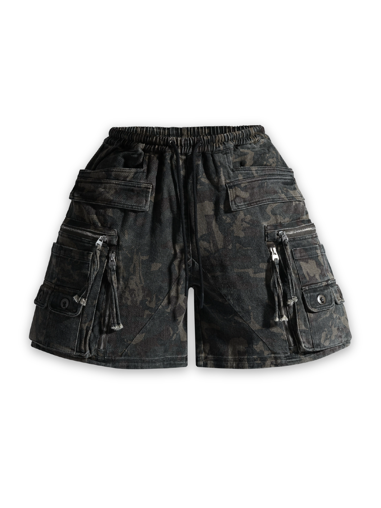 'MULTIP' cargo shorts, green