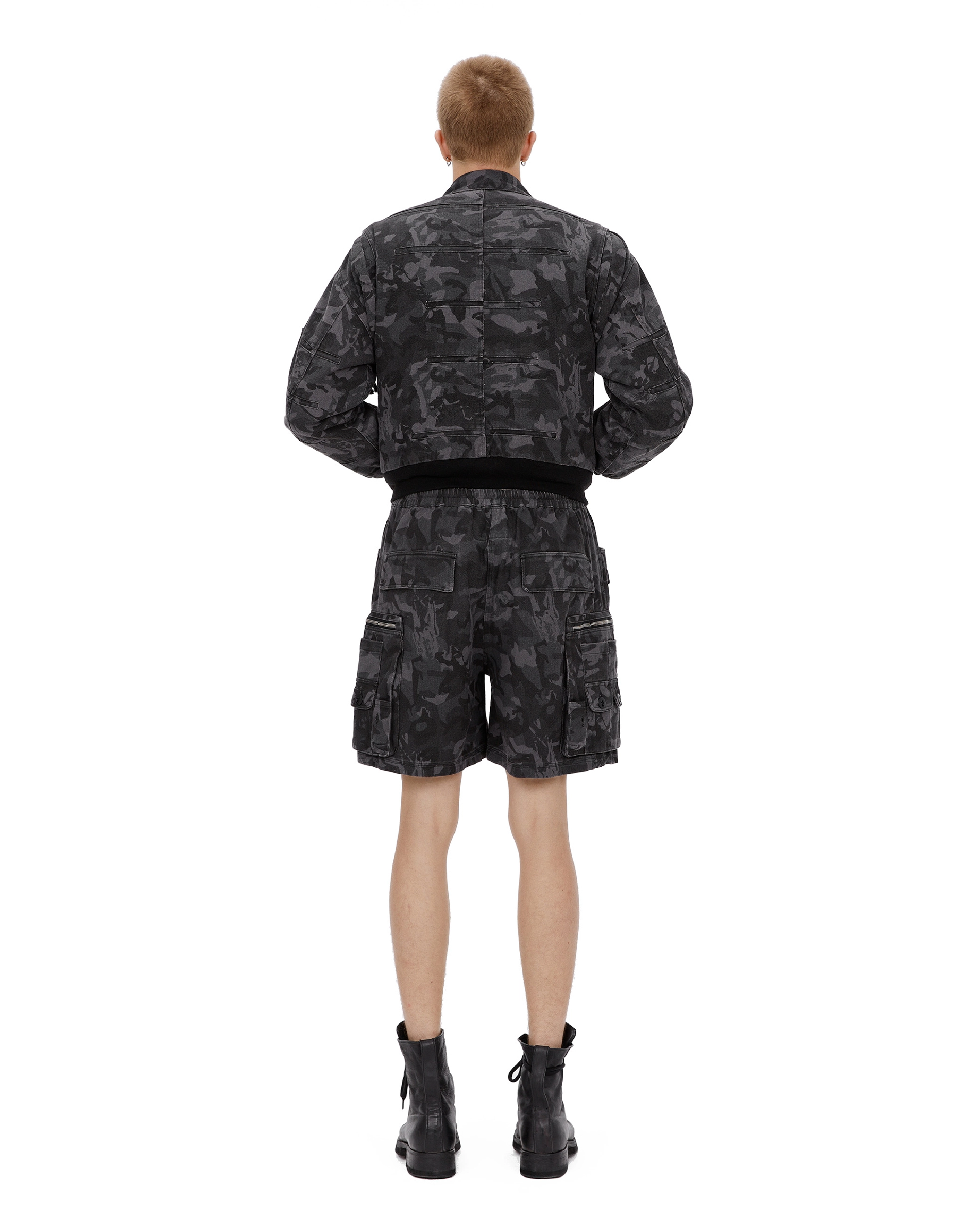'MULTIP' cargo shorts, grey