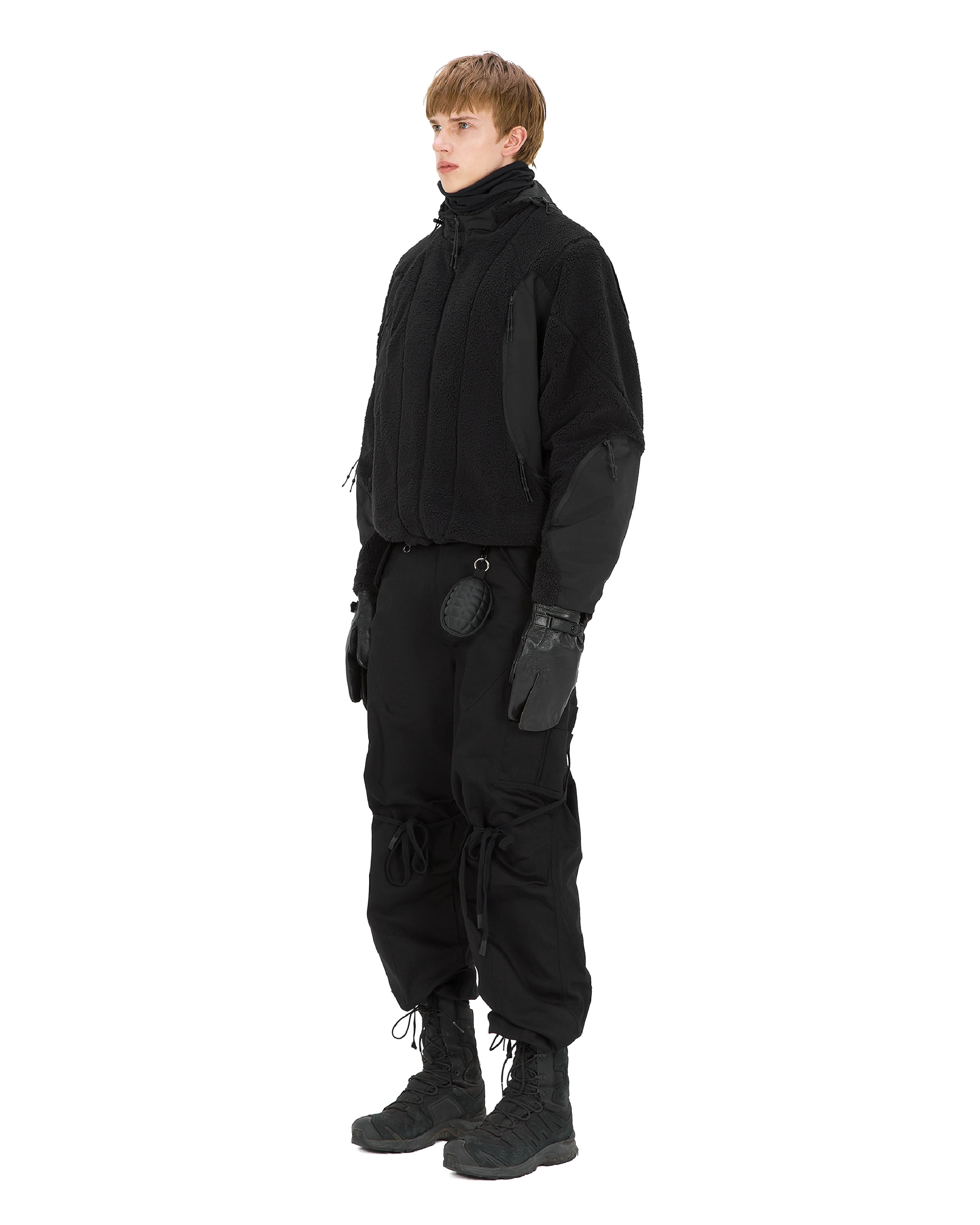 'SPOTIFKA' light fleece jacket, black