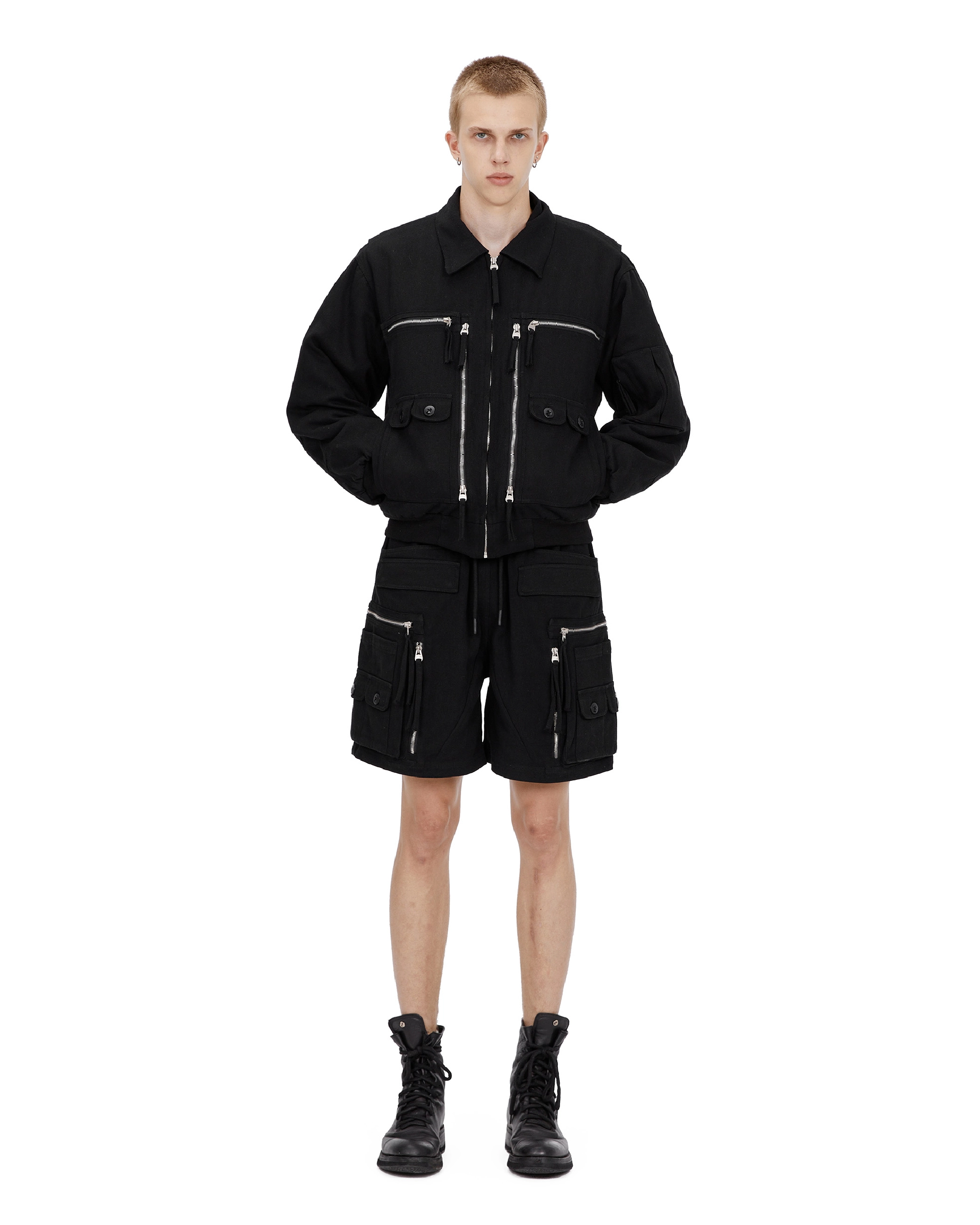 'MULTIP' cargo shorts, black