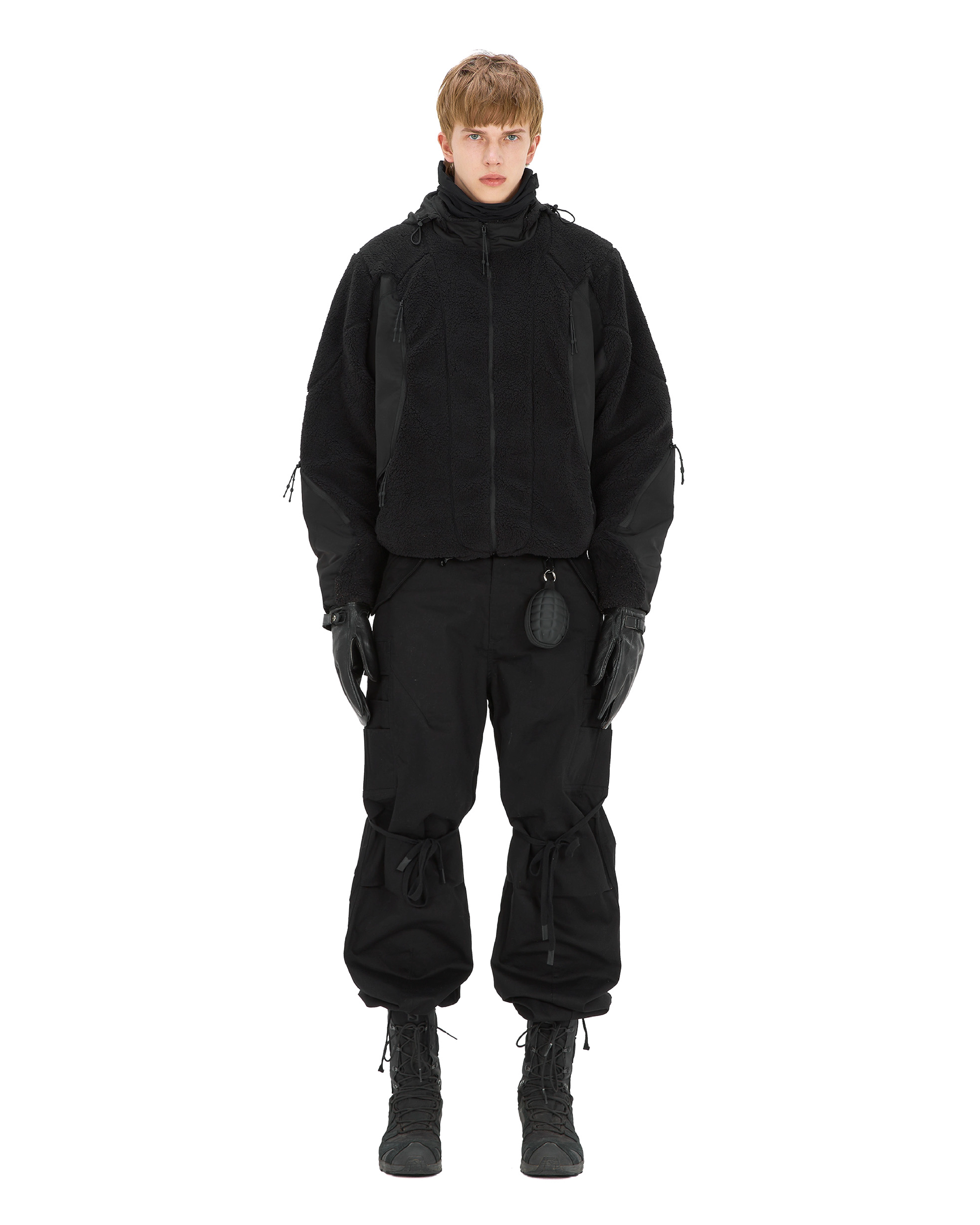 'SPOTIFKA' light fleece jacket, black