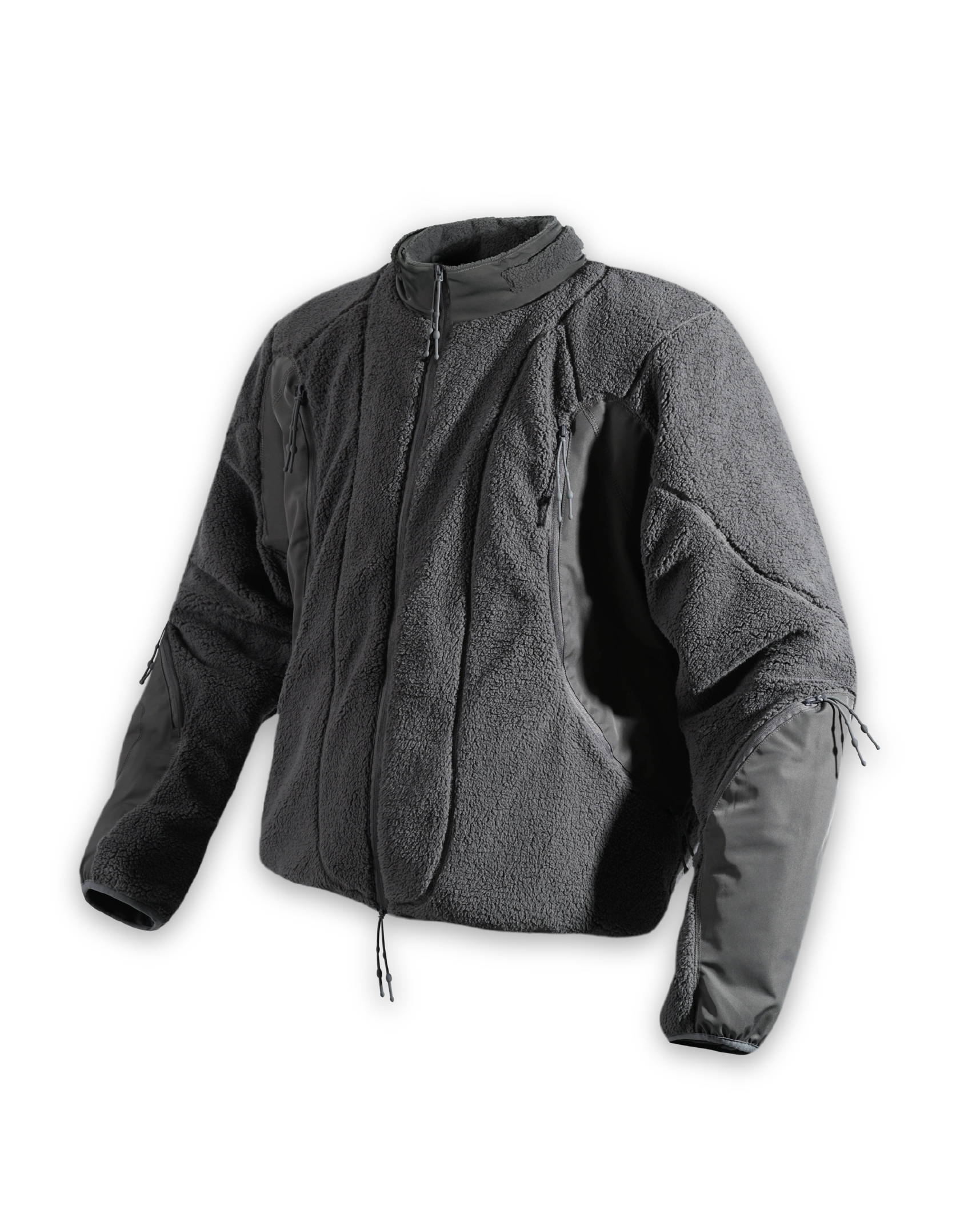 'SPOTIFKA' light fleece jacket, grey