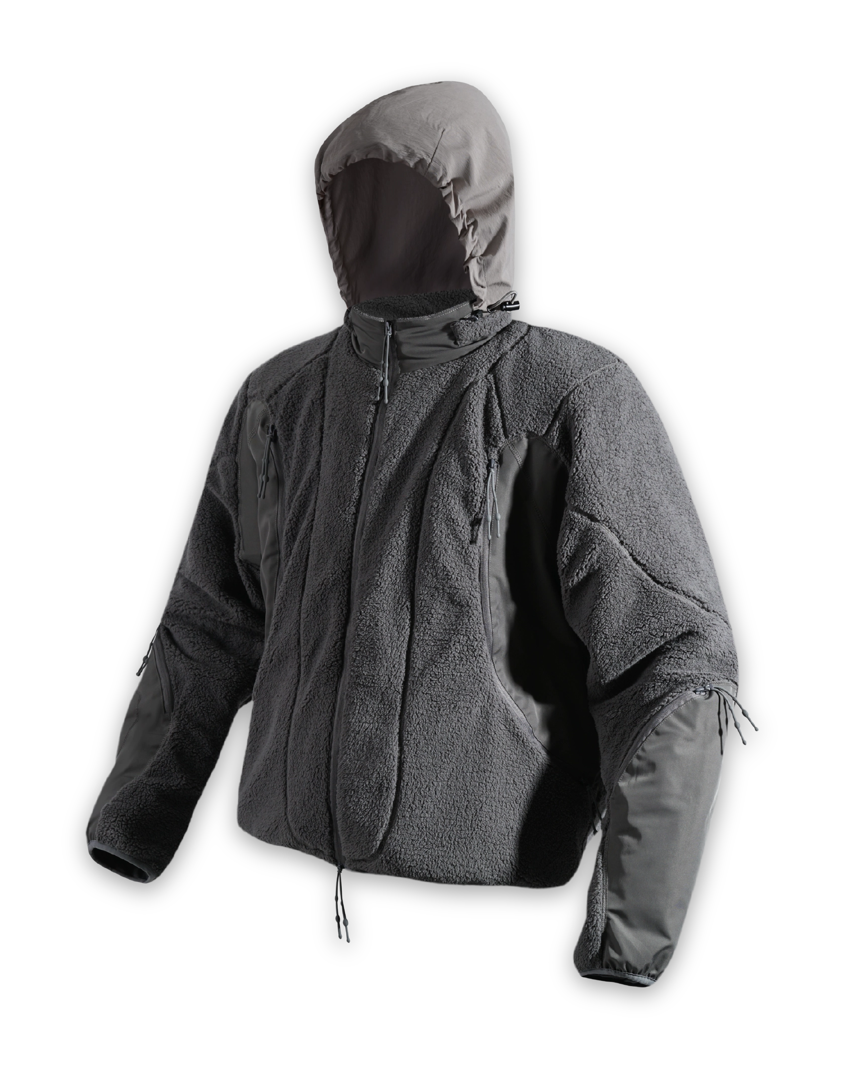 'SPOTIFKA' light fleece jacket, grey