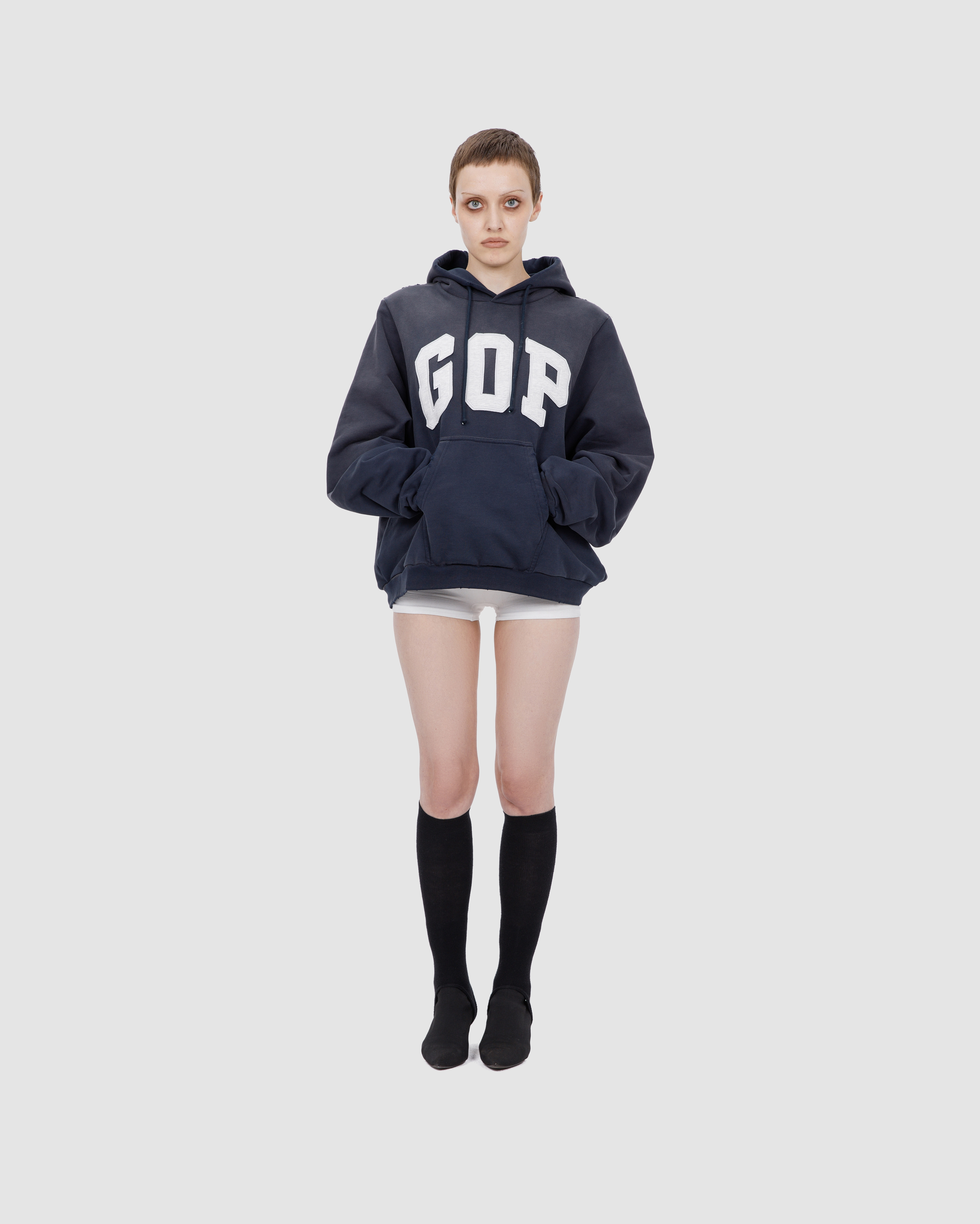 'GOP' hoodie, navy