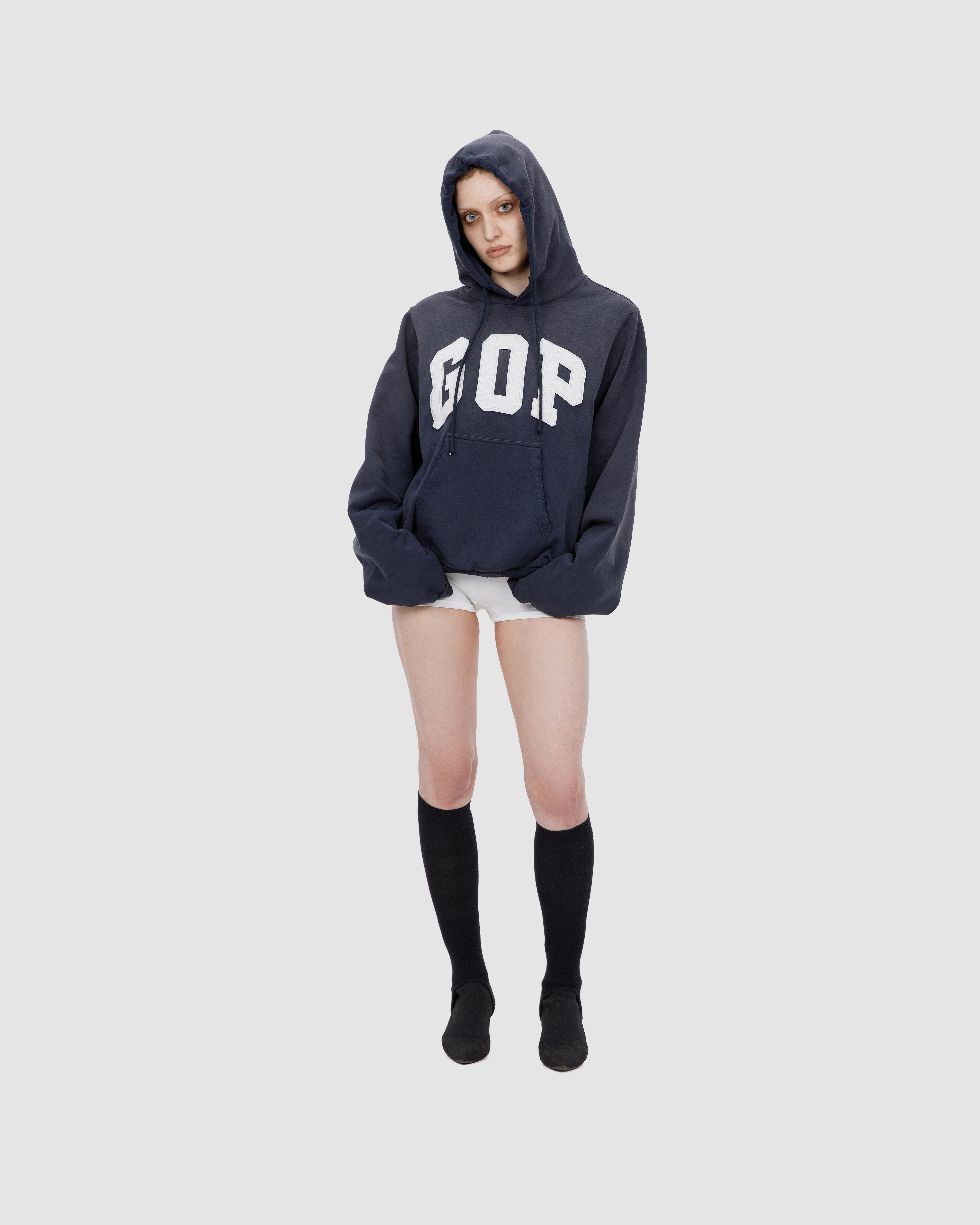 'GOP' hoodie, navy