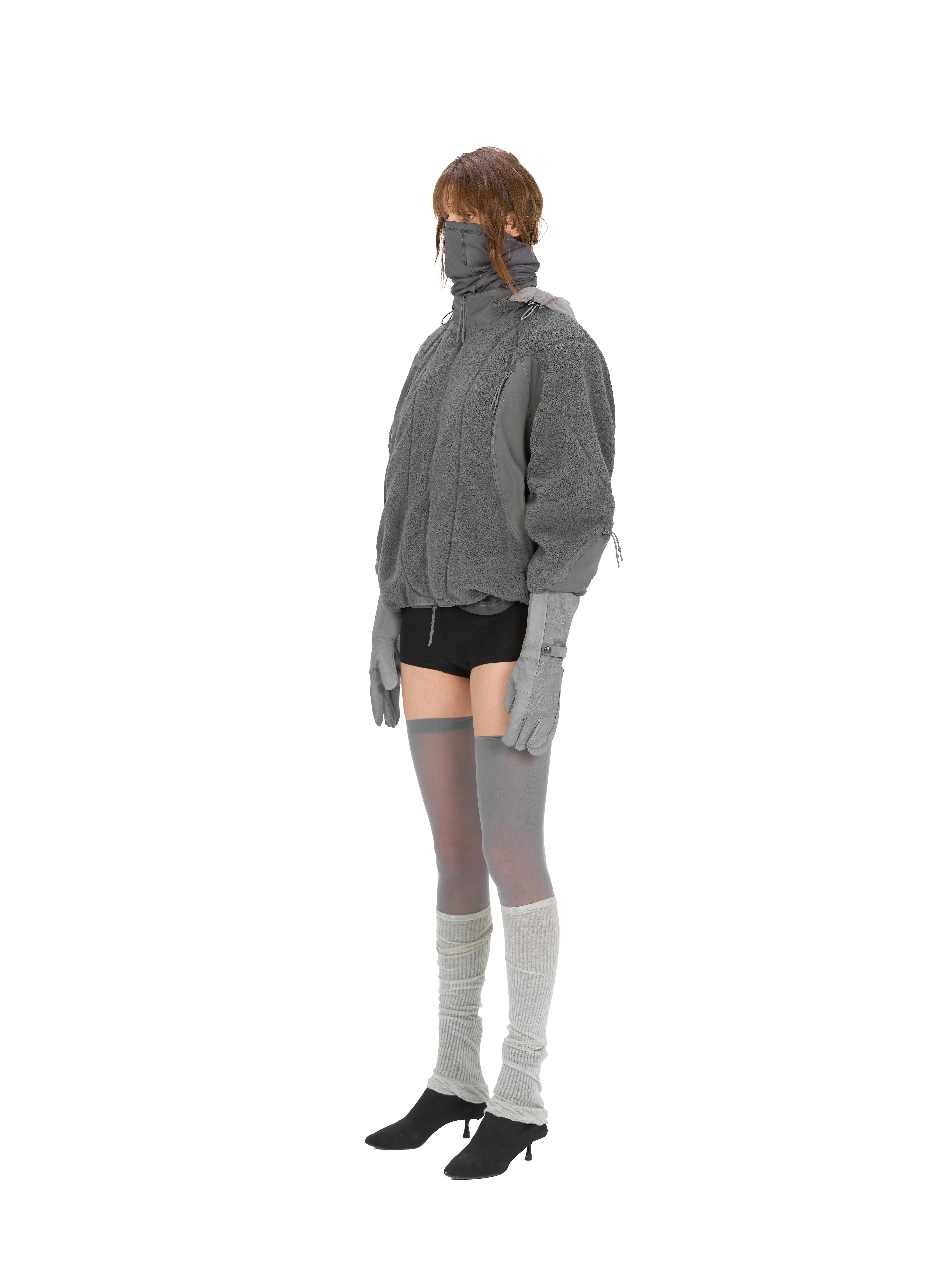 'SPOTIFKA' light fleece jacket, grey