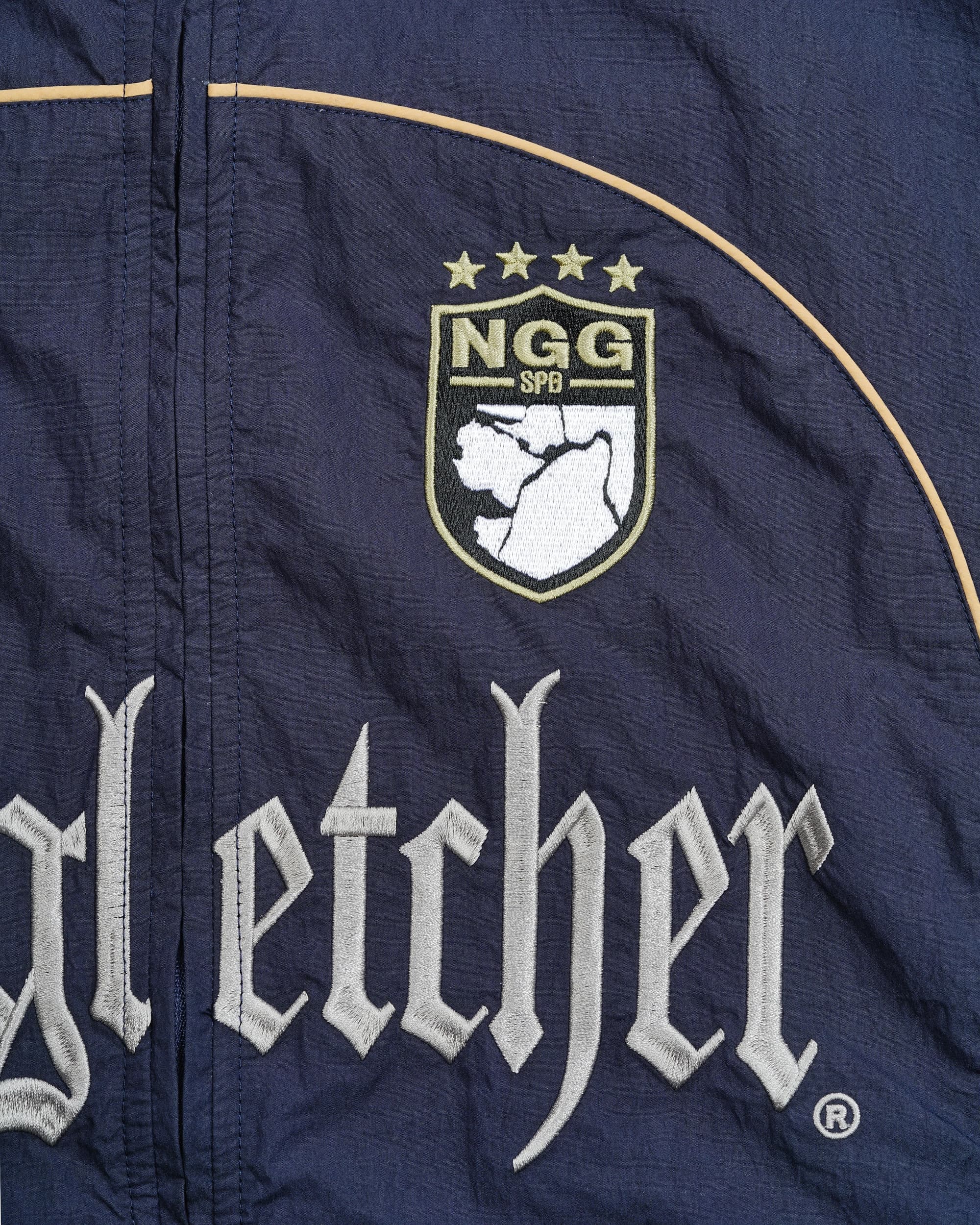 'GOTHIC' track jacket, navy blue