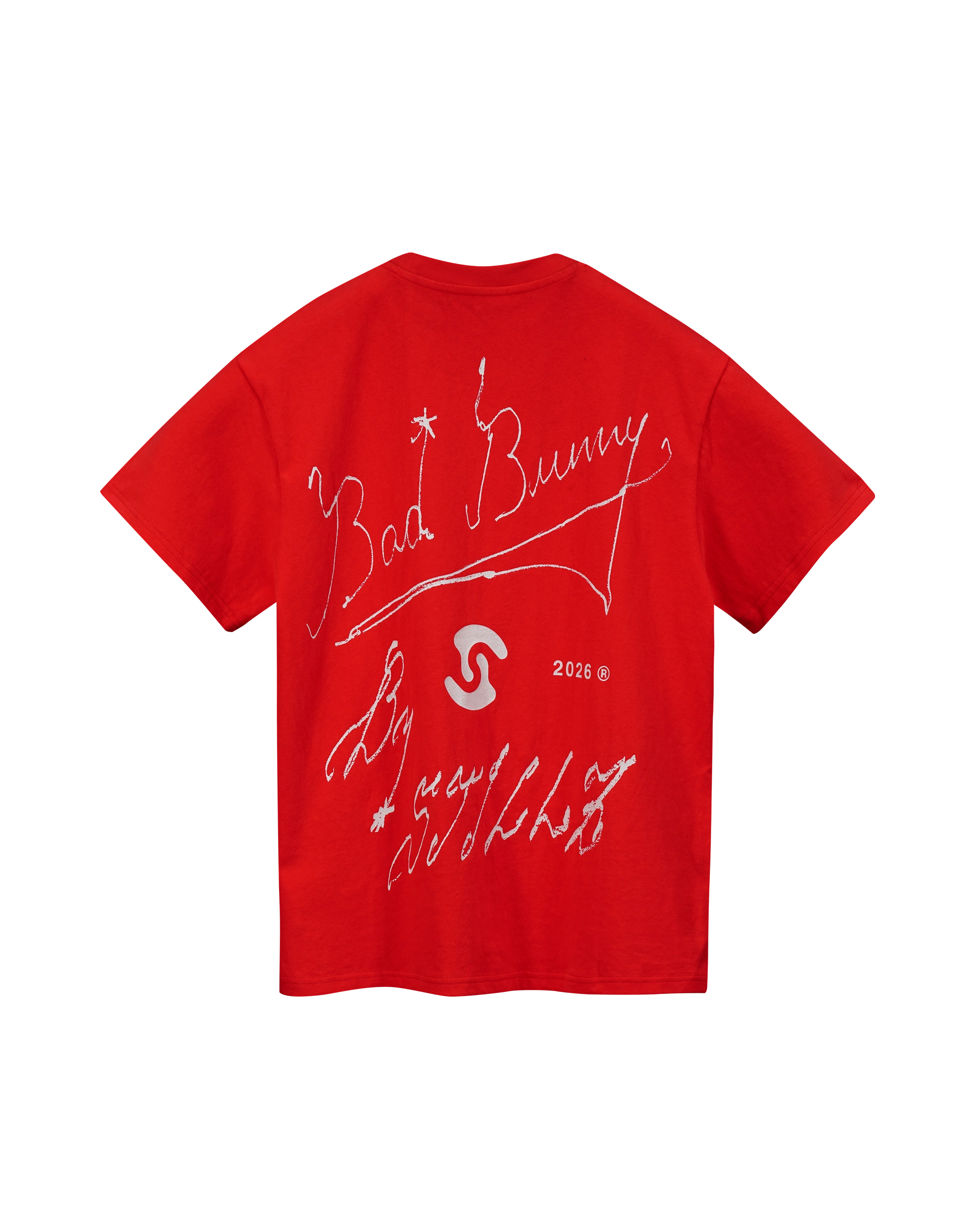 'BAD BUNNY' t-shirt, red