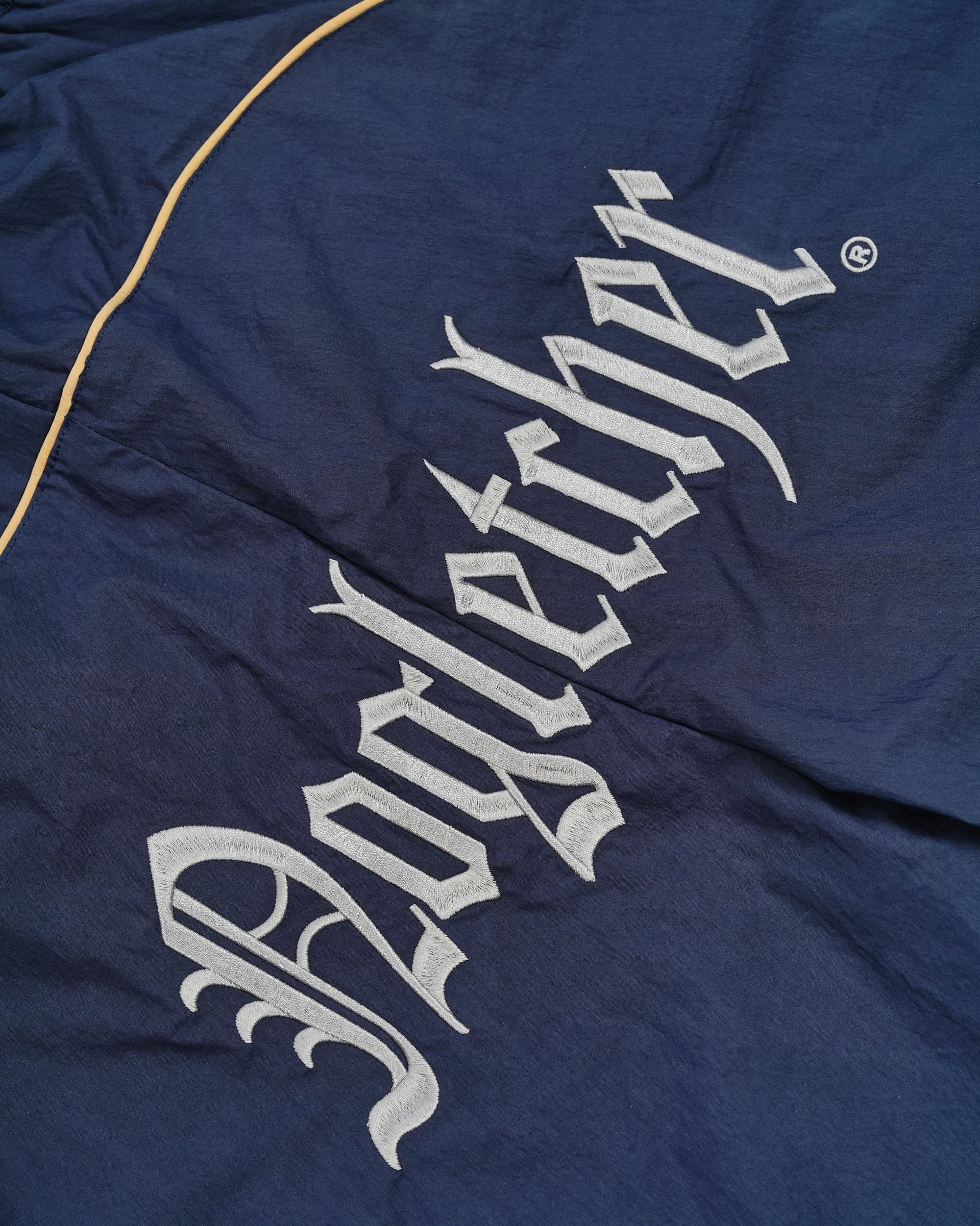 'GOTHIC' track pants, navy blue
