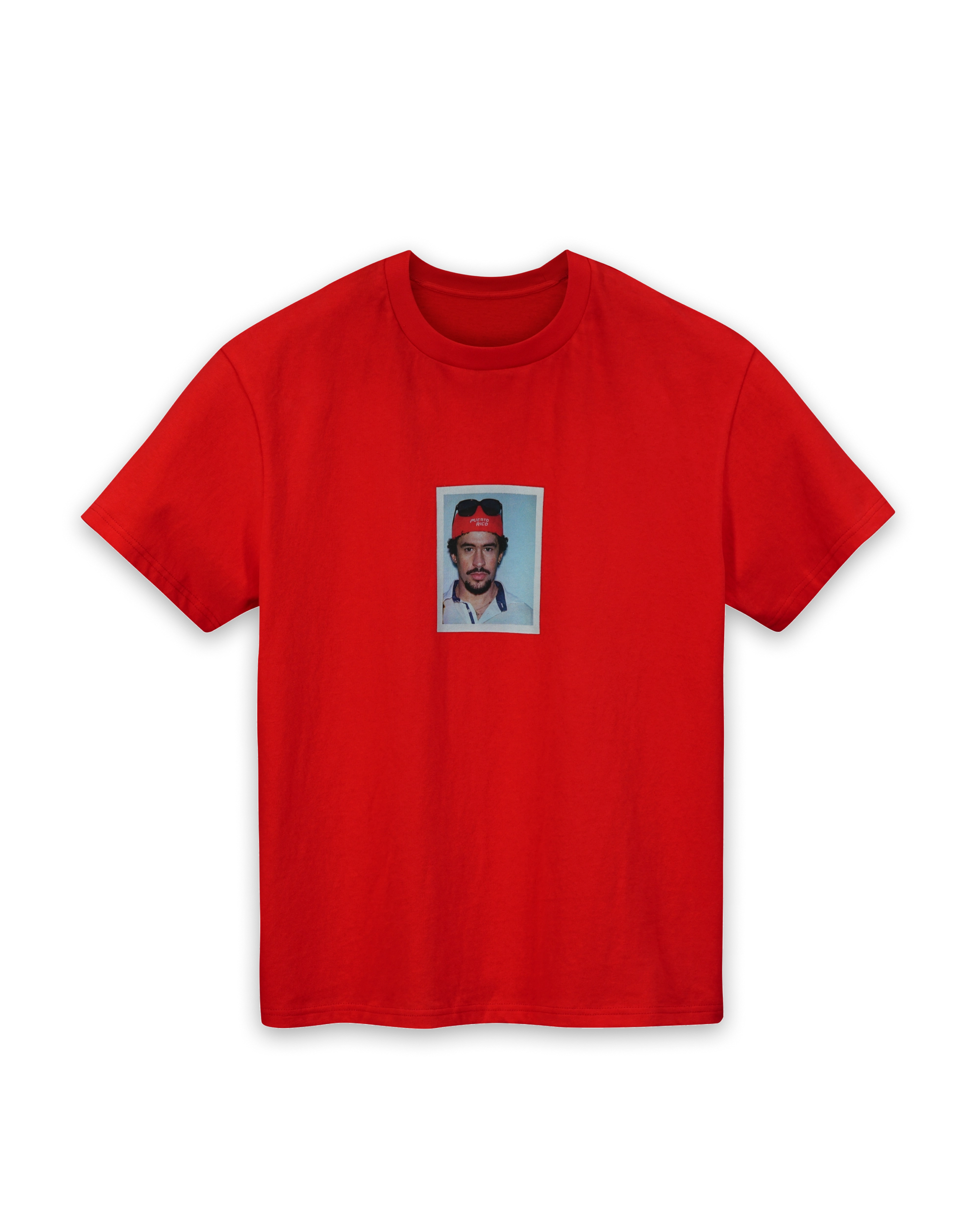 'BAD BUNNY' t-shirt, red