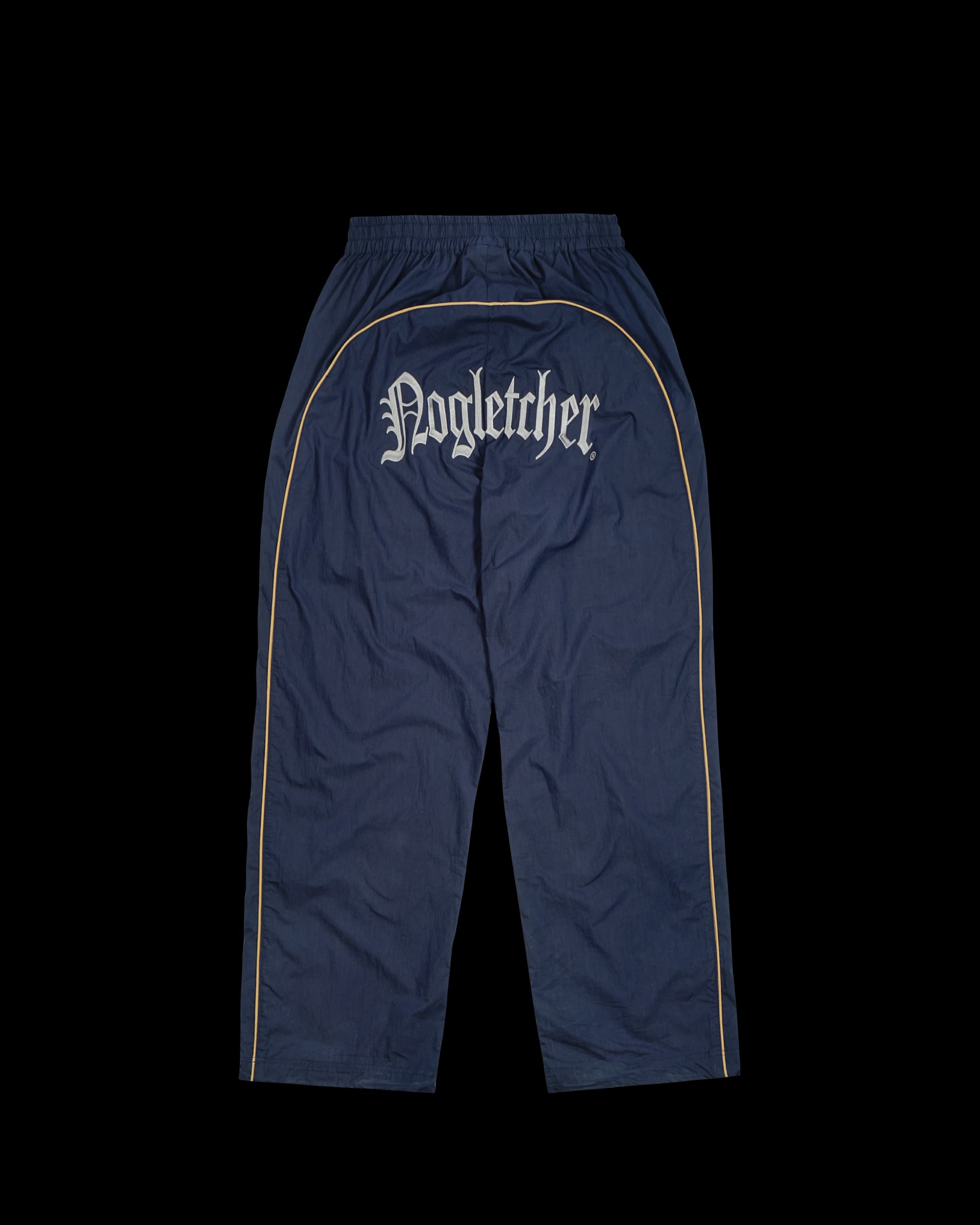 'GOTHIC' track pants, navy blue