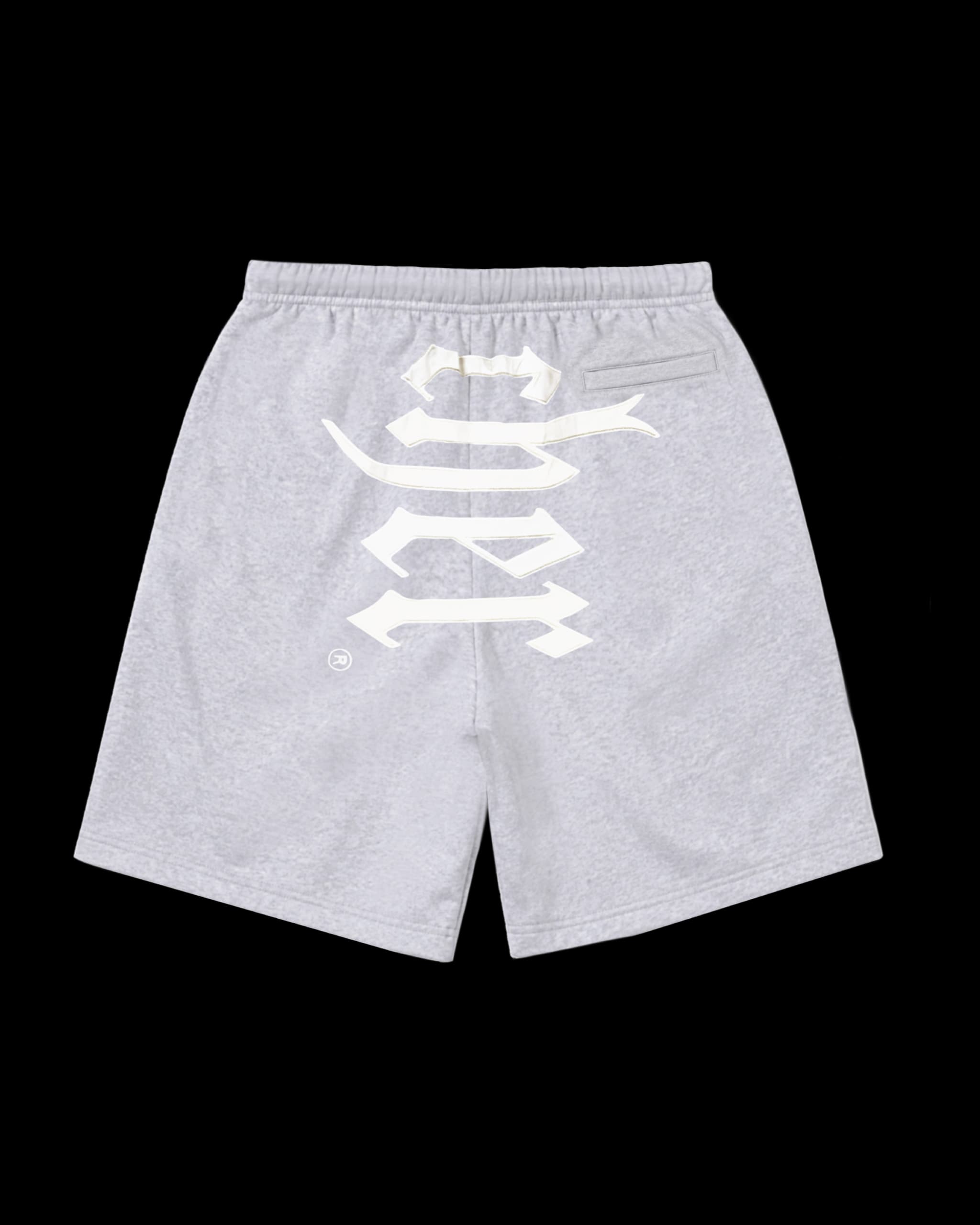 'GOTHIC' shorts, grey