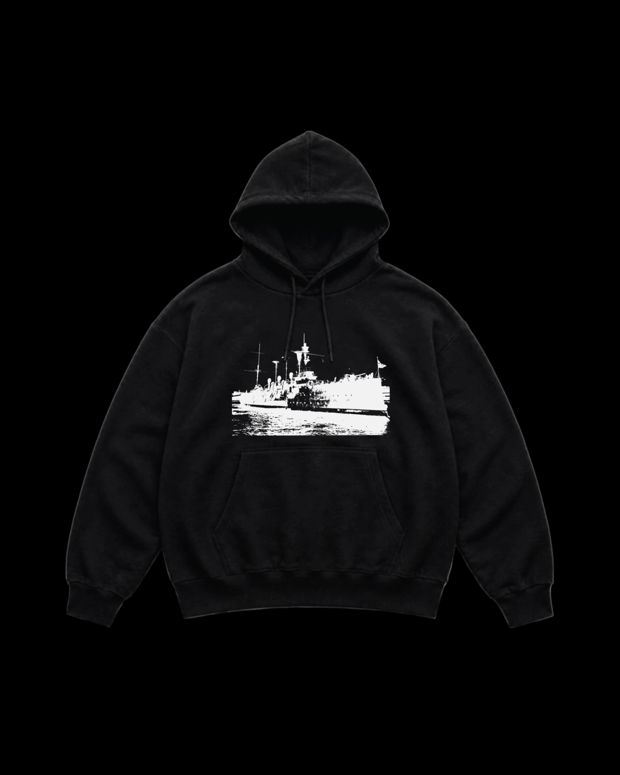 'GOTHIC' hoodie, black