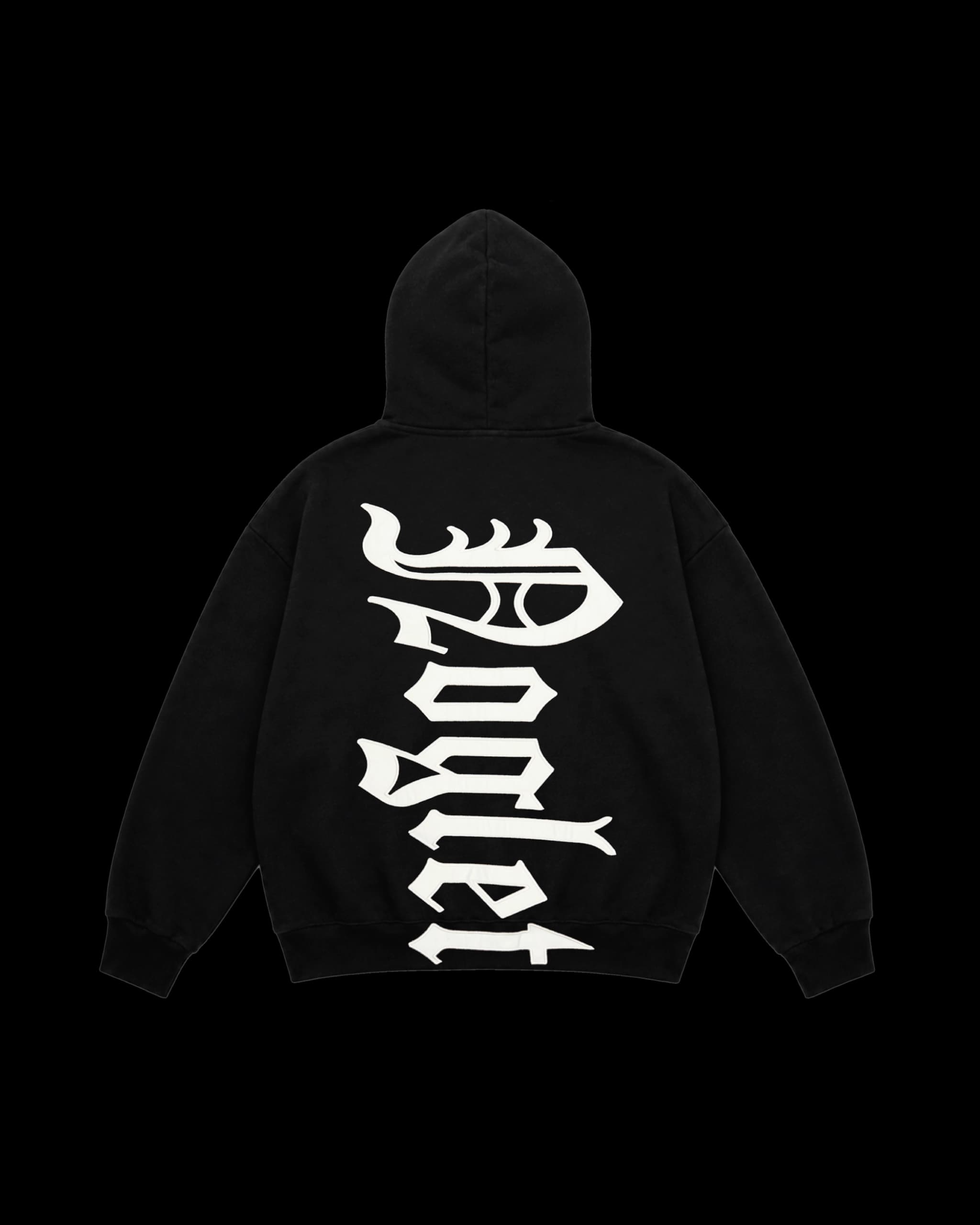 'GOTHIC' hoodie, black