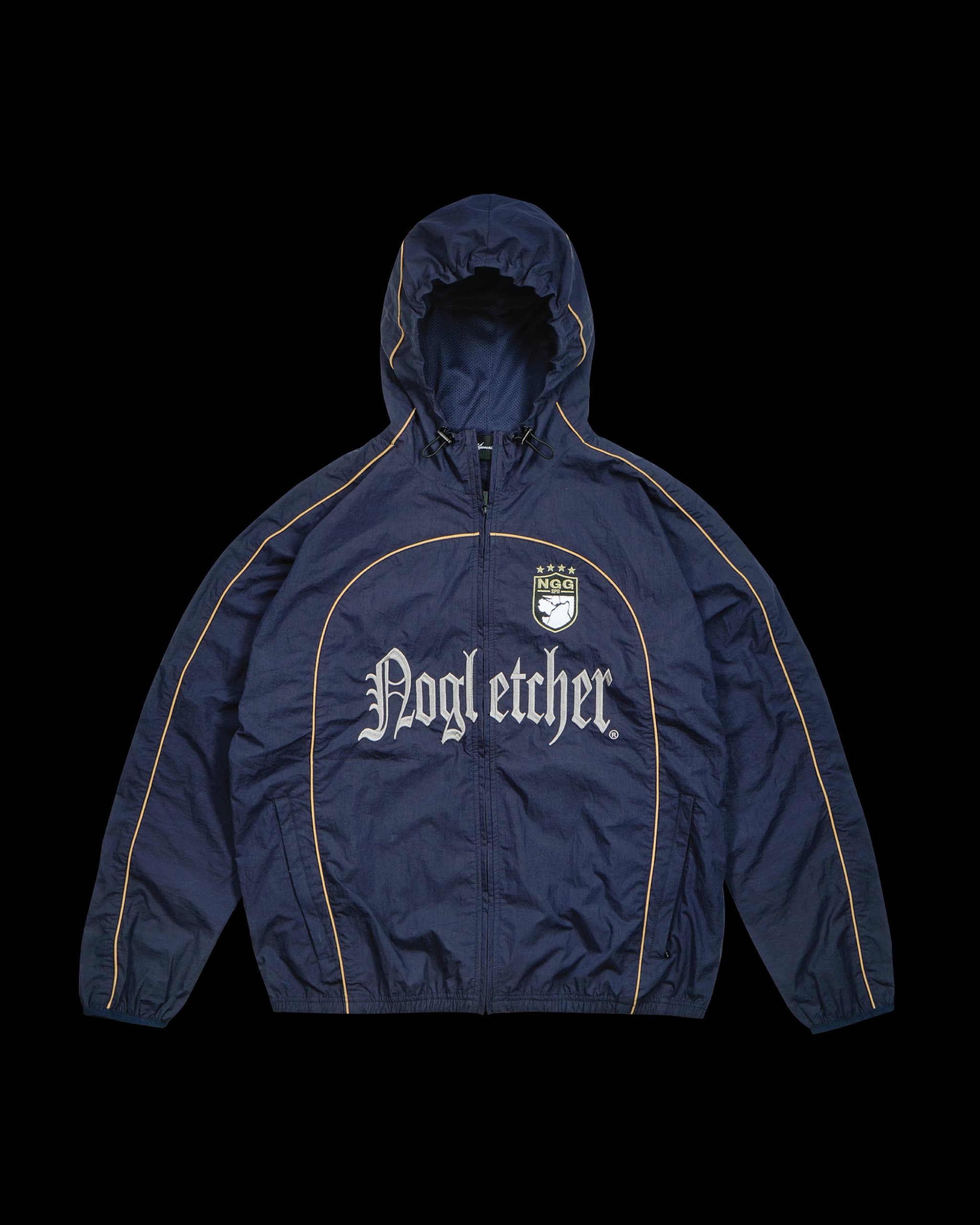 'GOTHIC' track jacket, navy blue