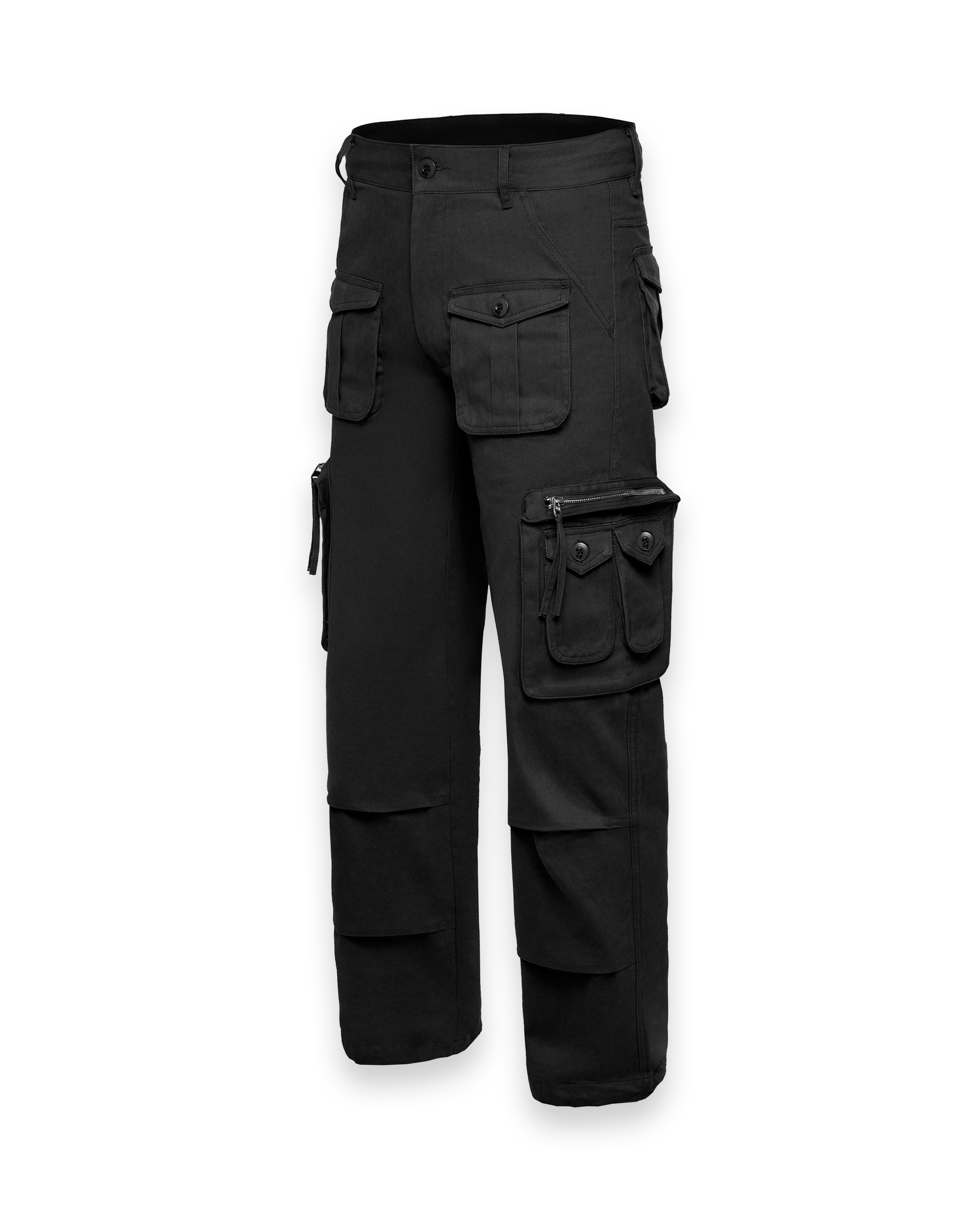 'I'm at work' cargo pants, black