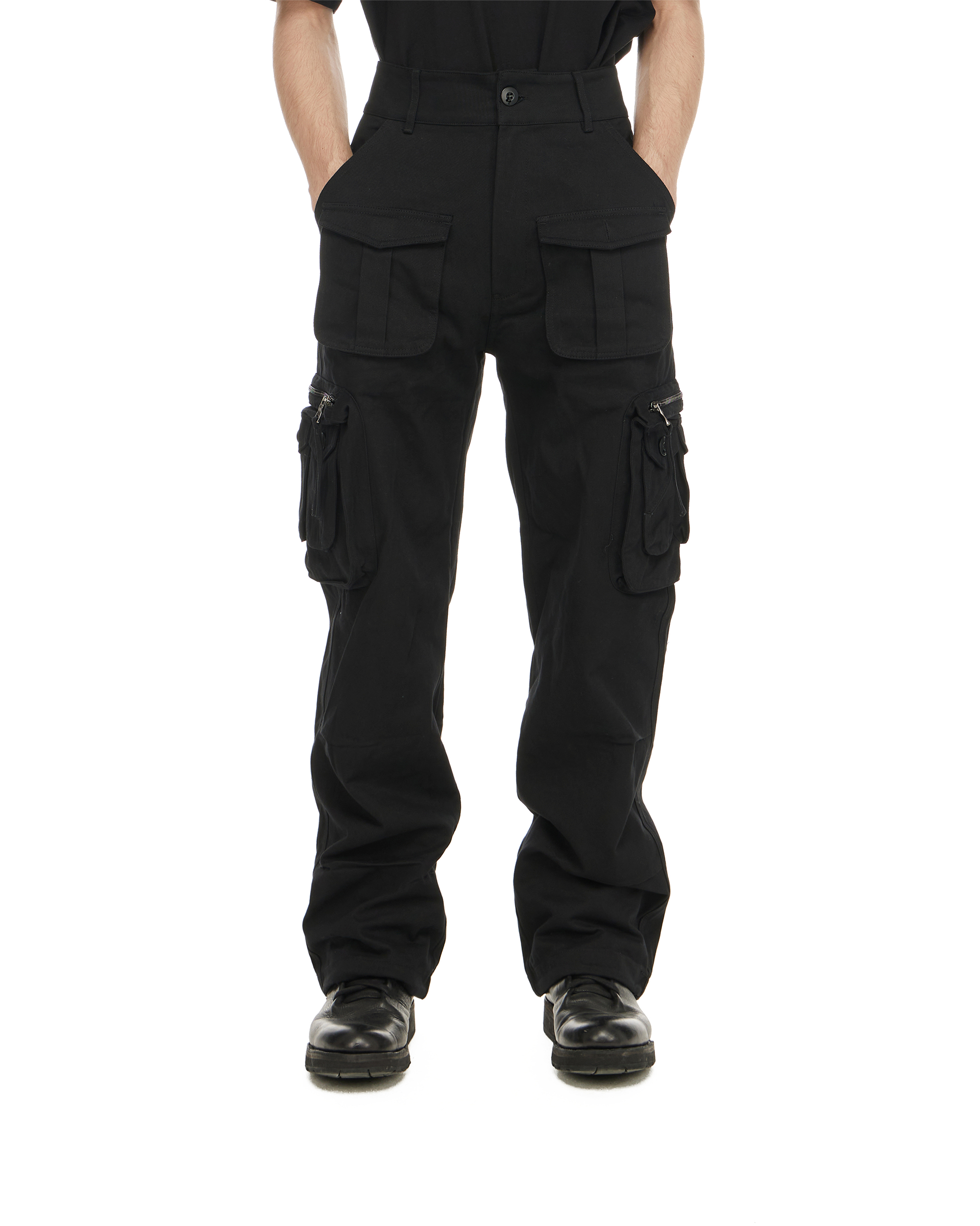 'I'm at work' cargo pants, black