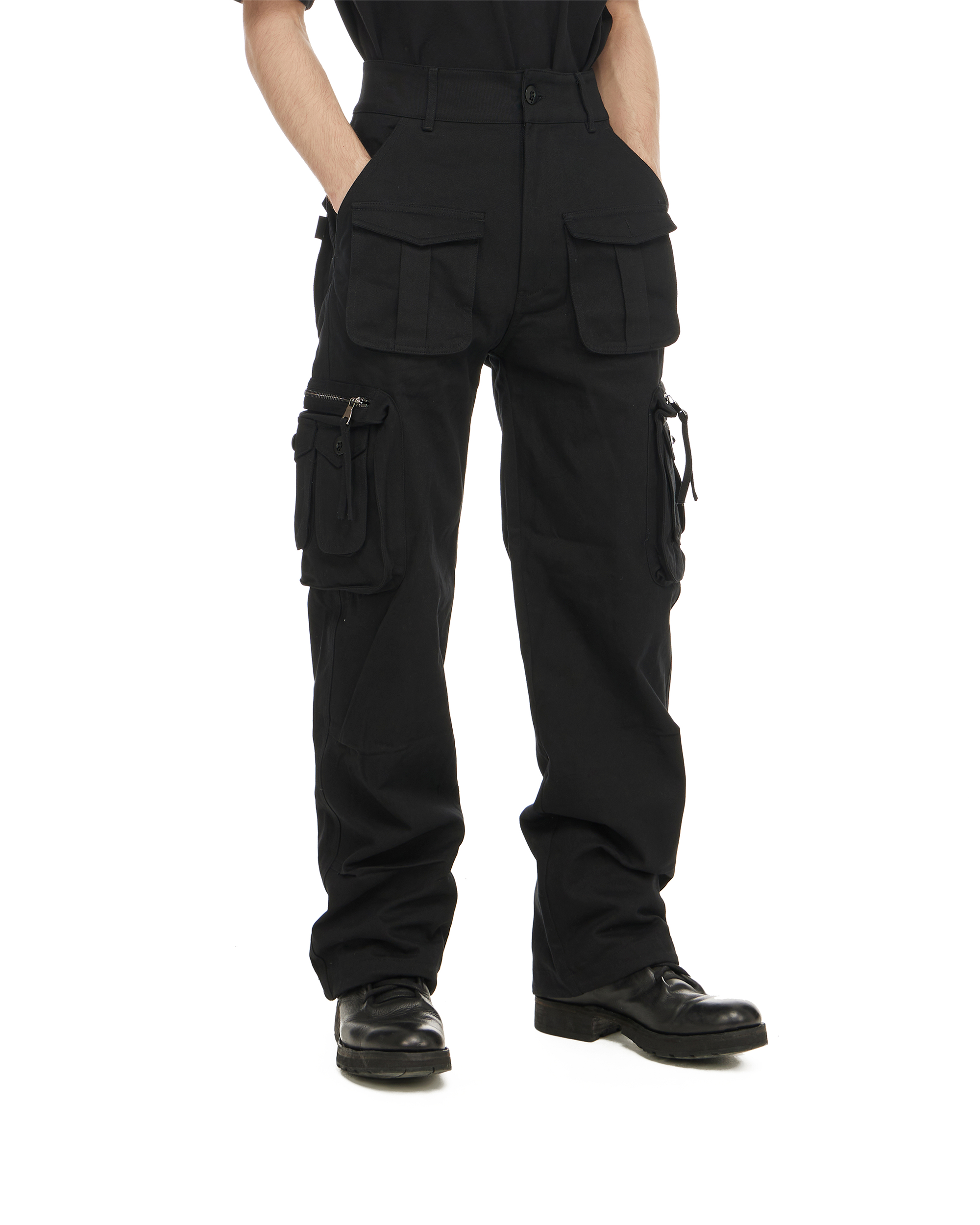 'I'm at work' cargo pant, black