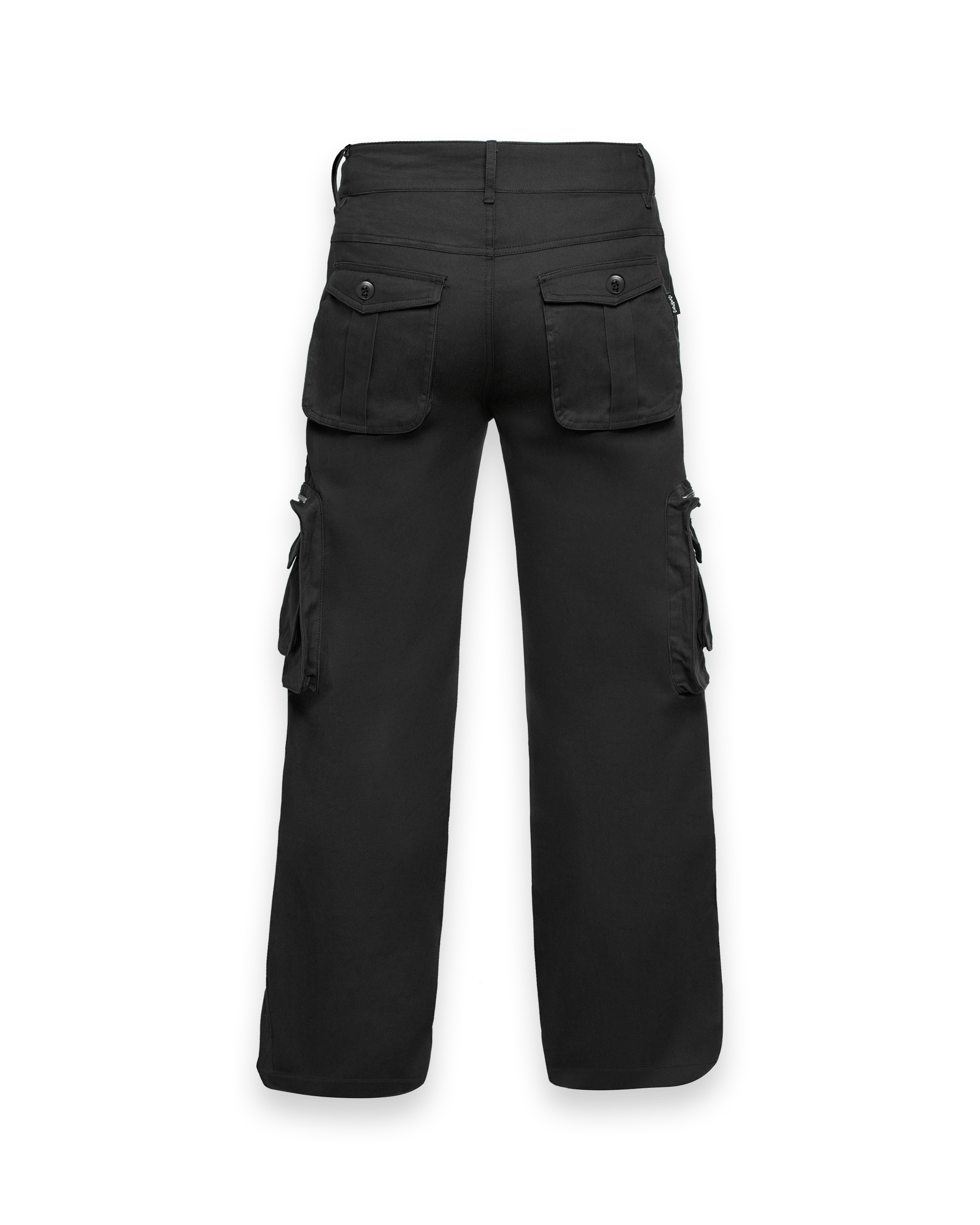 'I'm at work' cargo pants, black