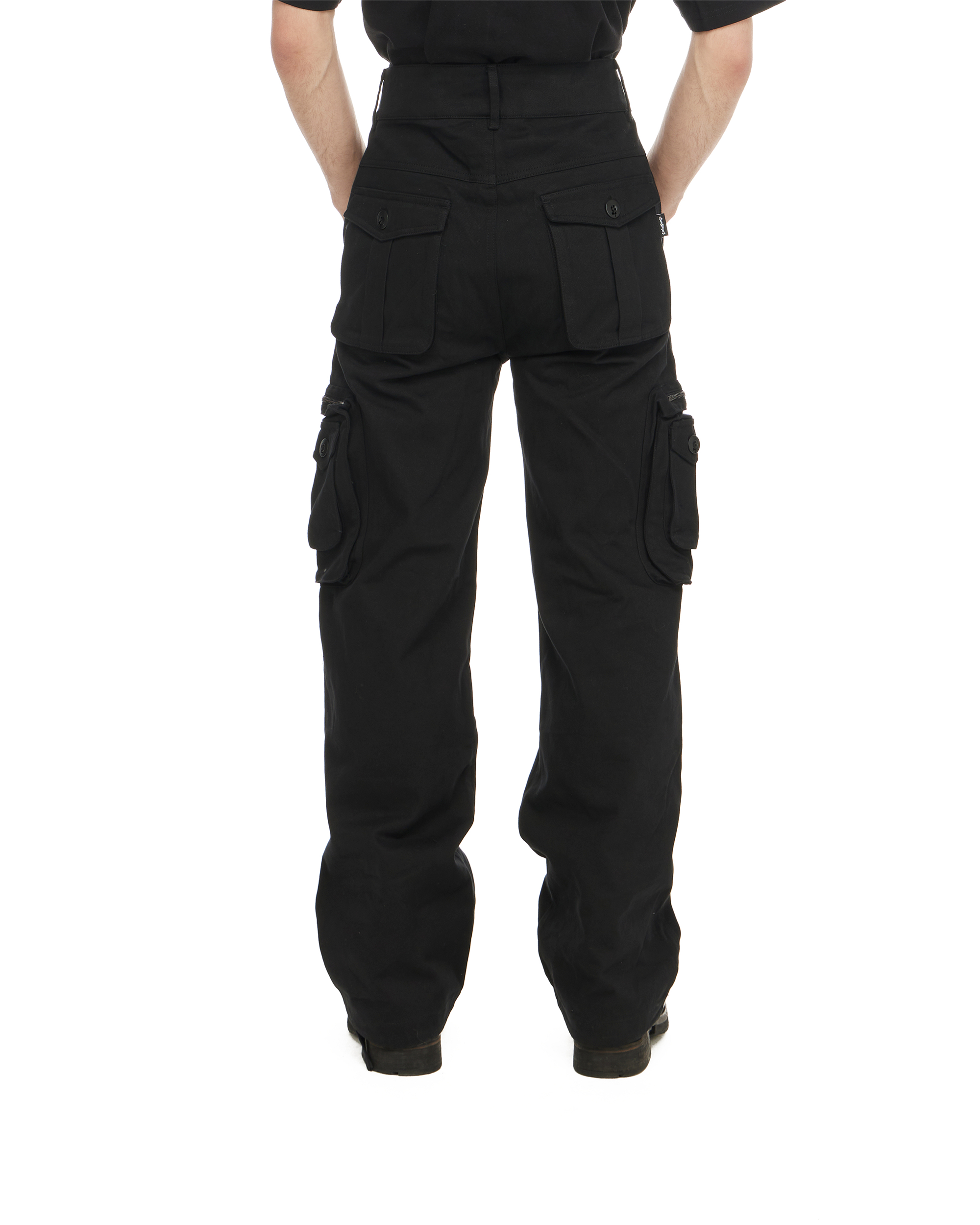 'I'm at work' cargo pant, black