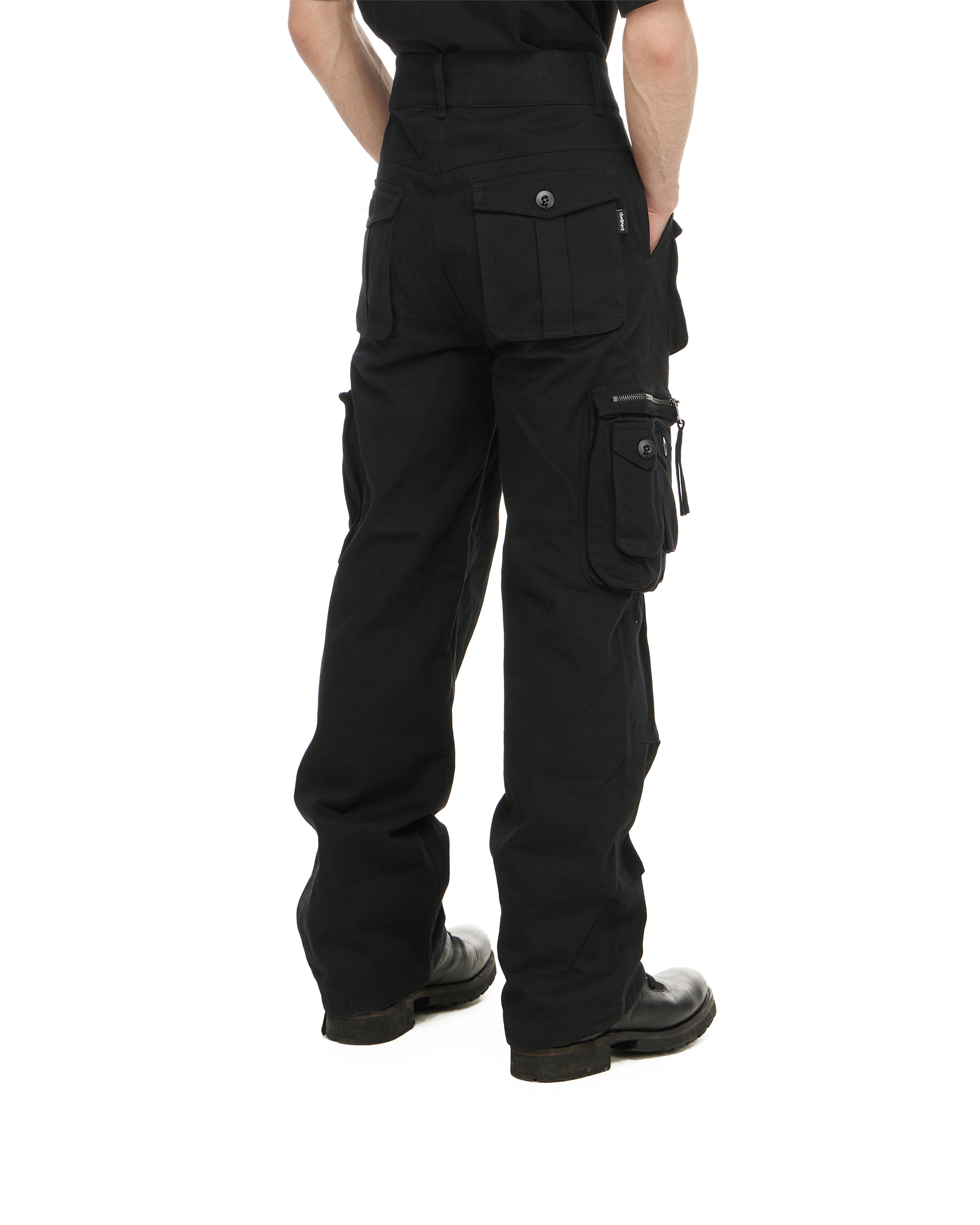 'I'm at work' cargo pant, black