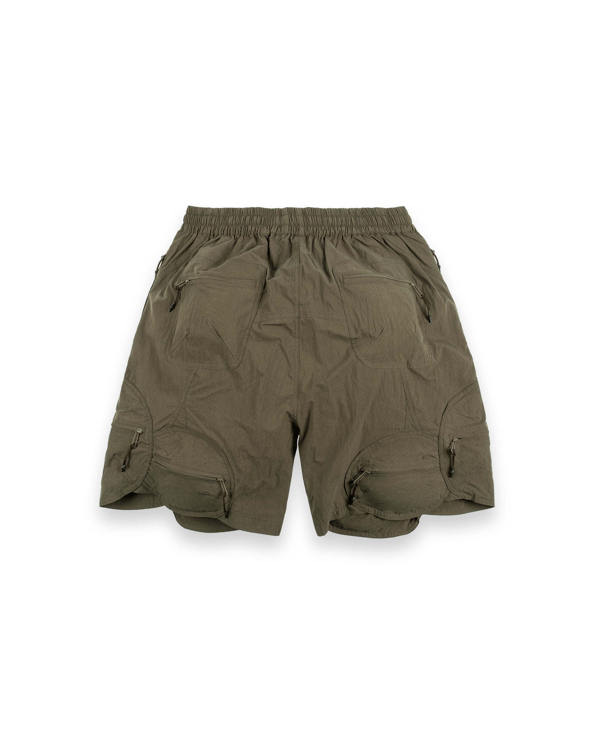 'pebble' nylon shorts, khaki 