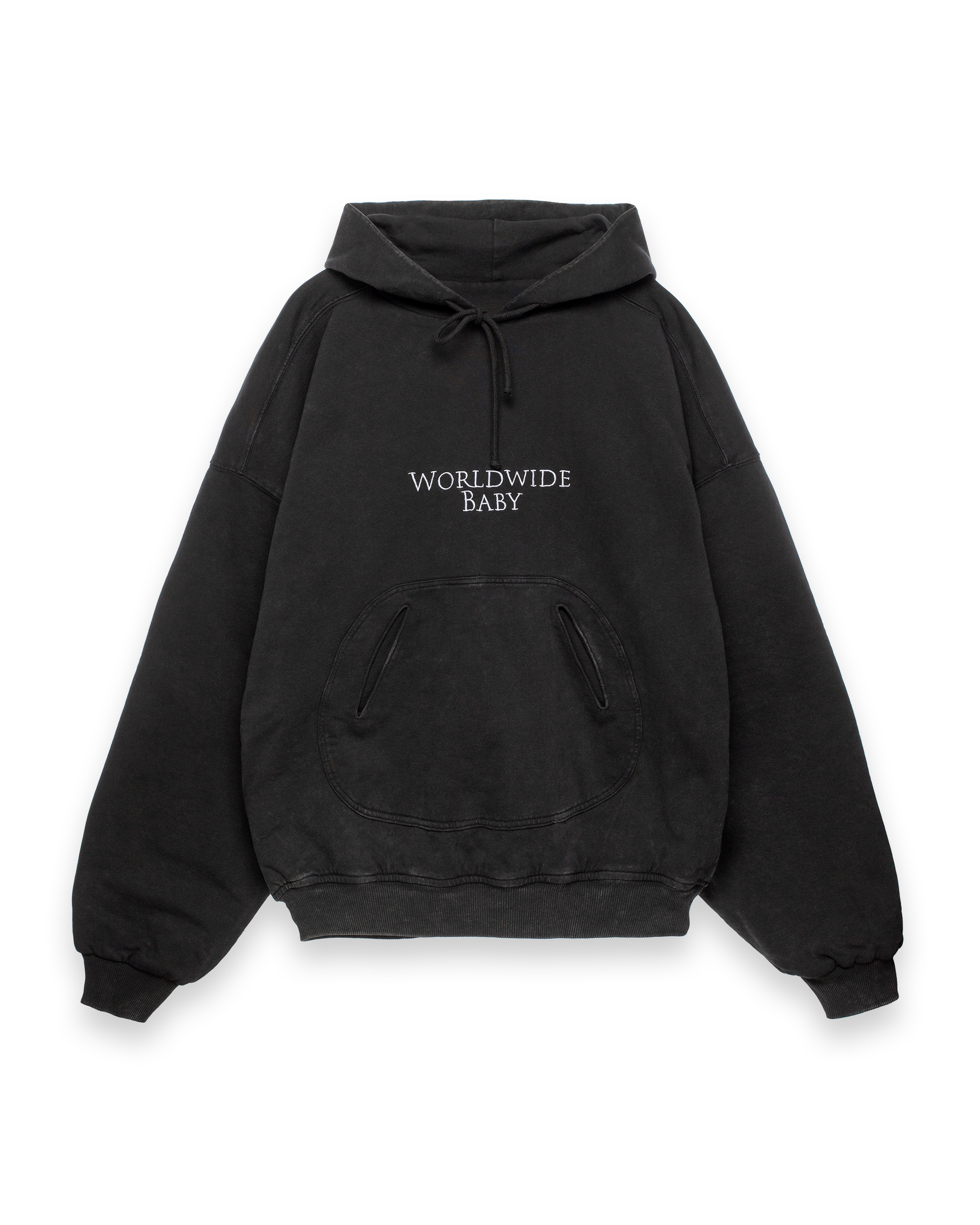 reversible hoodie, black 